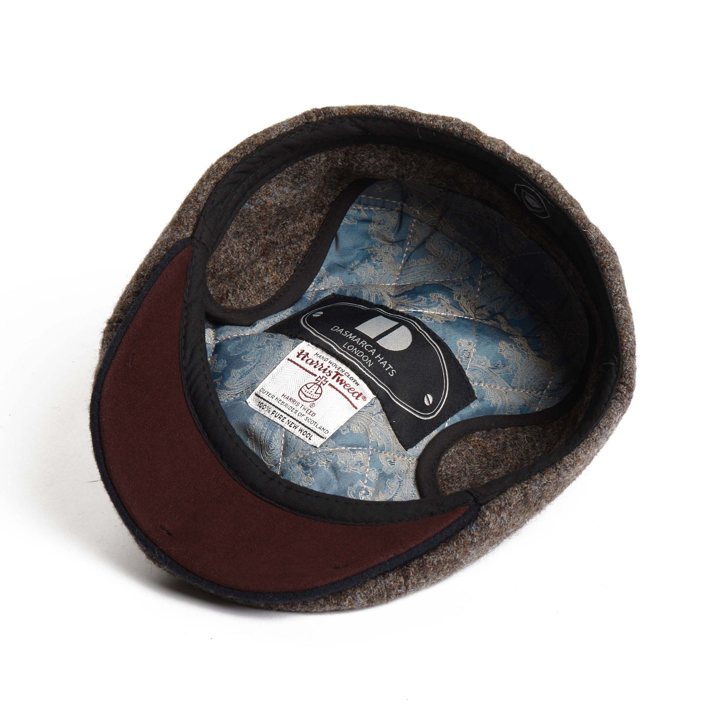 Aaron Harris Tweed wool cap with earflaps - Frost