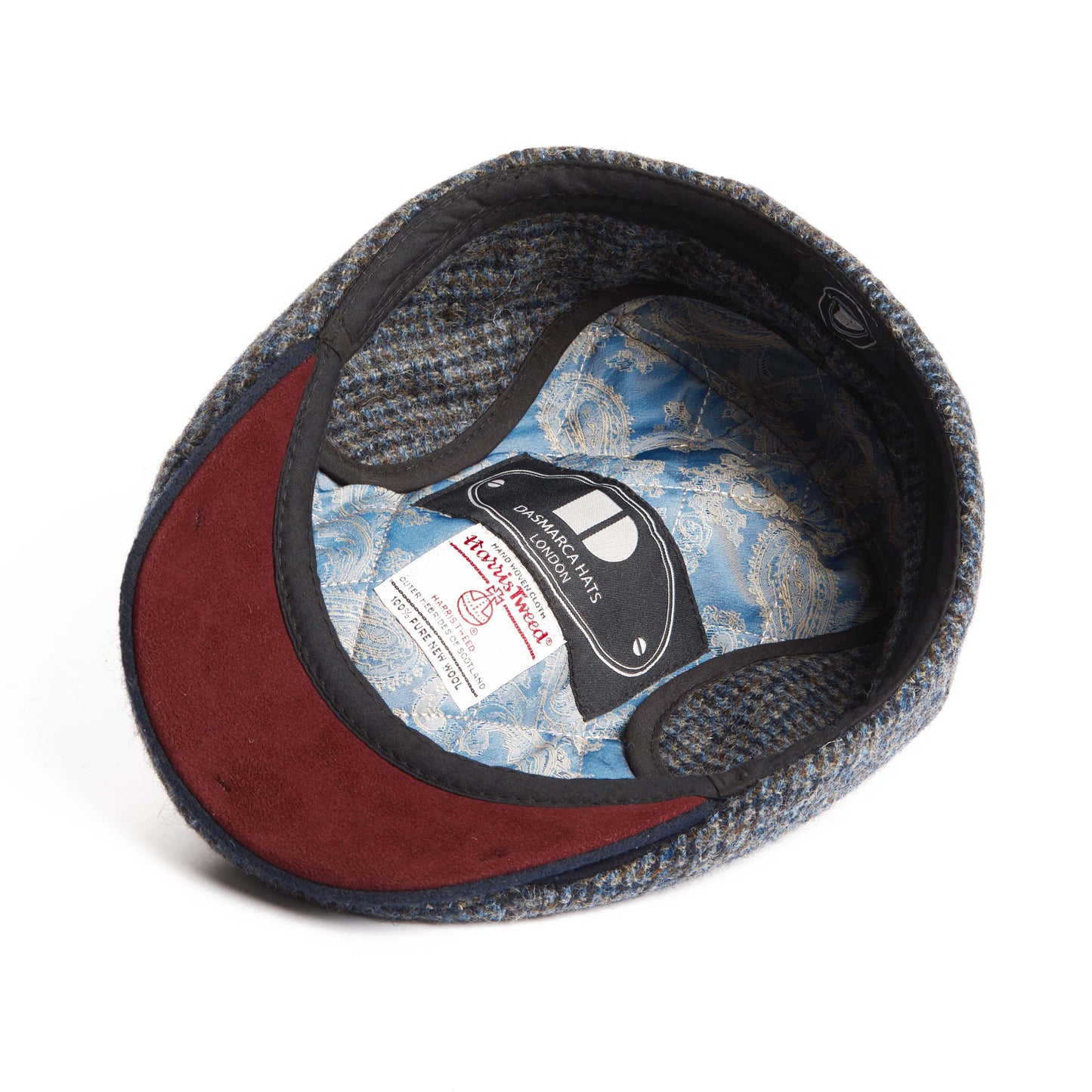 Aaron Harris Tweed wool cap with earflaps - Pebbles