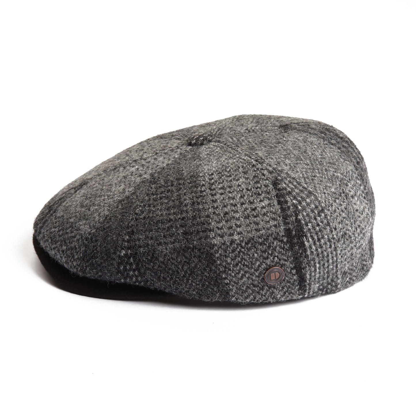 Aaron Harris Tweed wool cap with earflaps - Slate