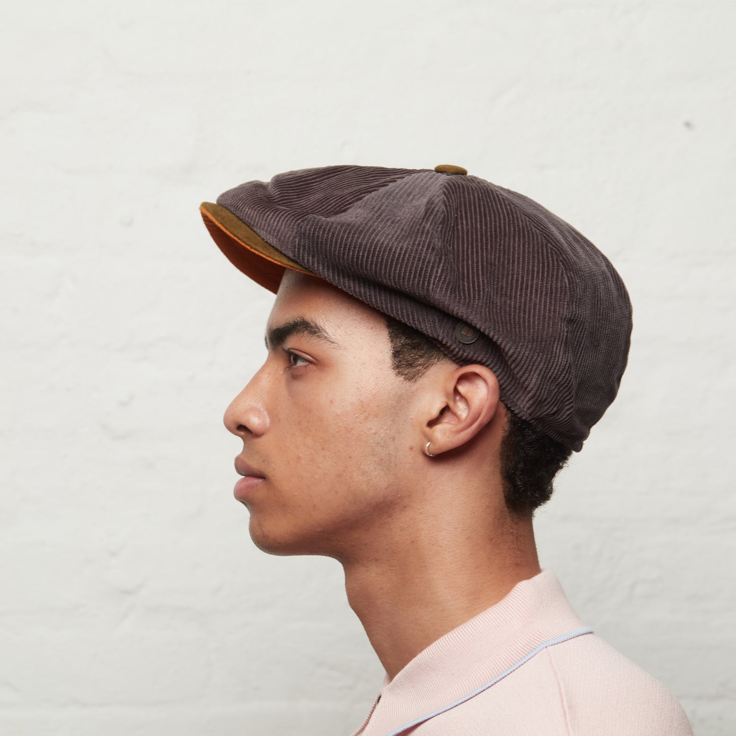 Arlo corduroy bakerboy cap - Grey