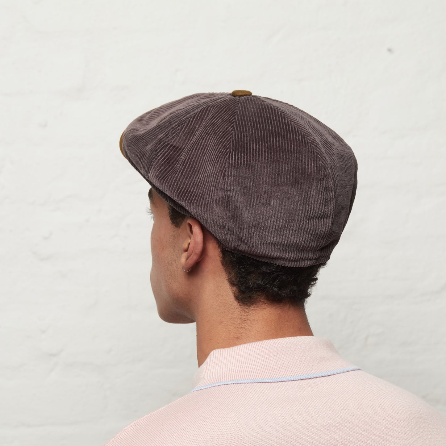 Arlo corduroy bakerboy cap - Grey