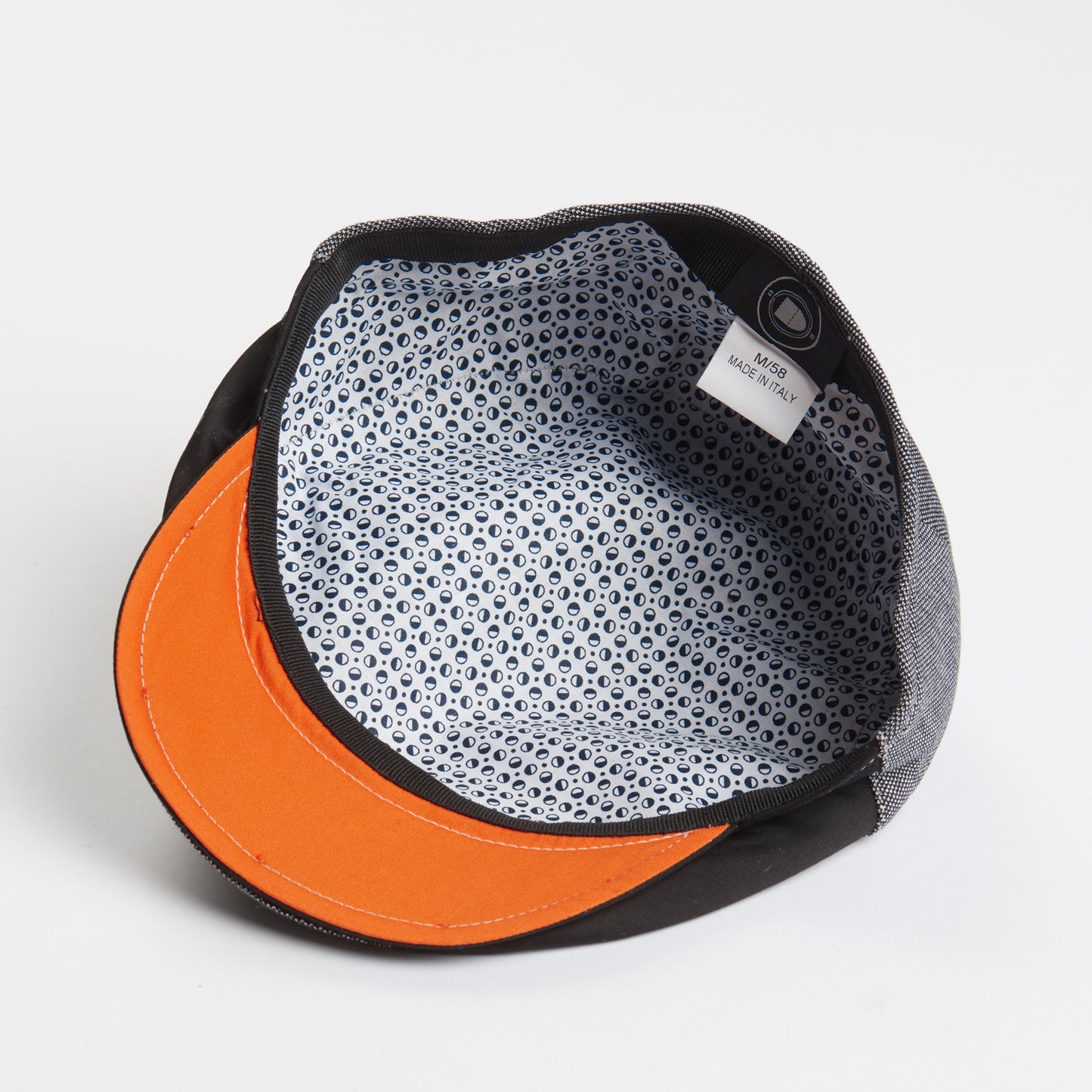 Dasmarca Brody Cotton Summer Flat Cap With Bright Coloured Under Peak