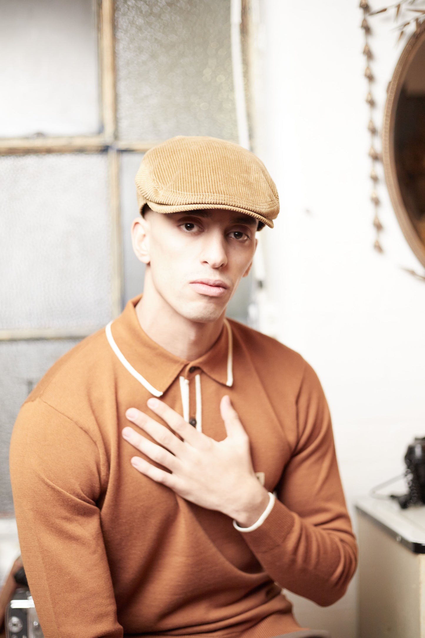 Dylan - Camel (Italian Cord Cap)
