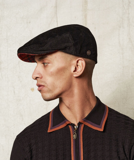 Dylan - Black (Italian Cord Cap)