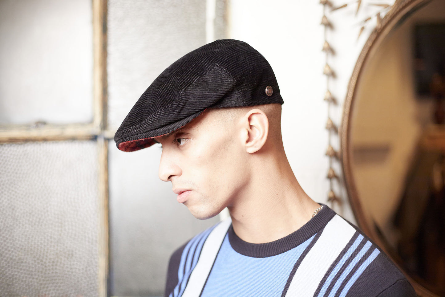 Dylan - Black (Italian Cord Cap)