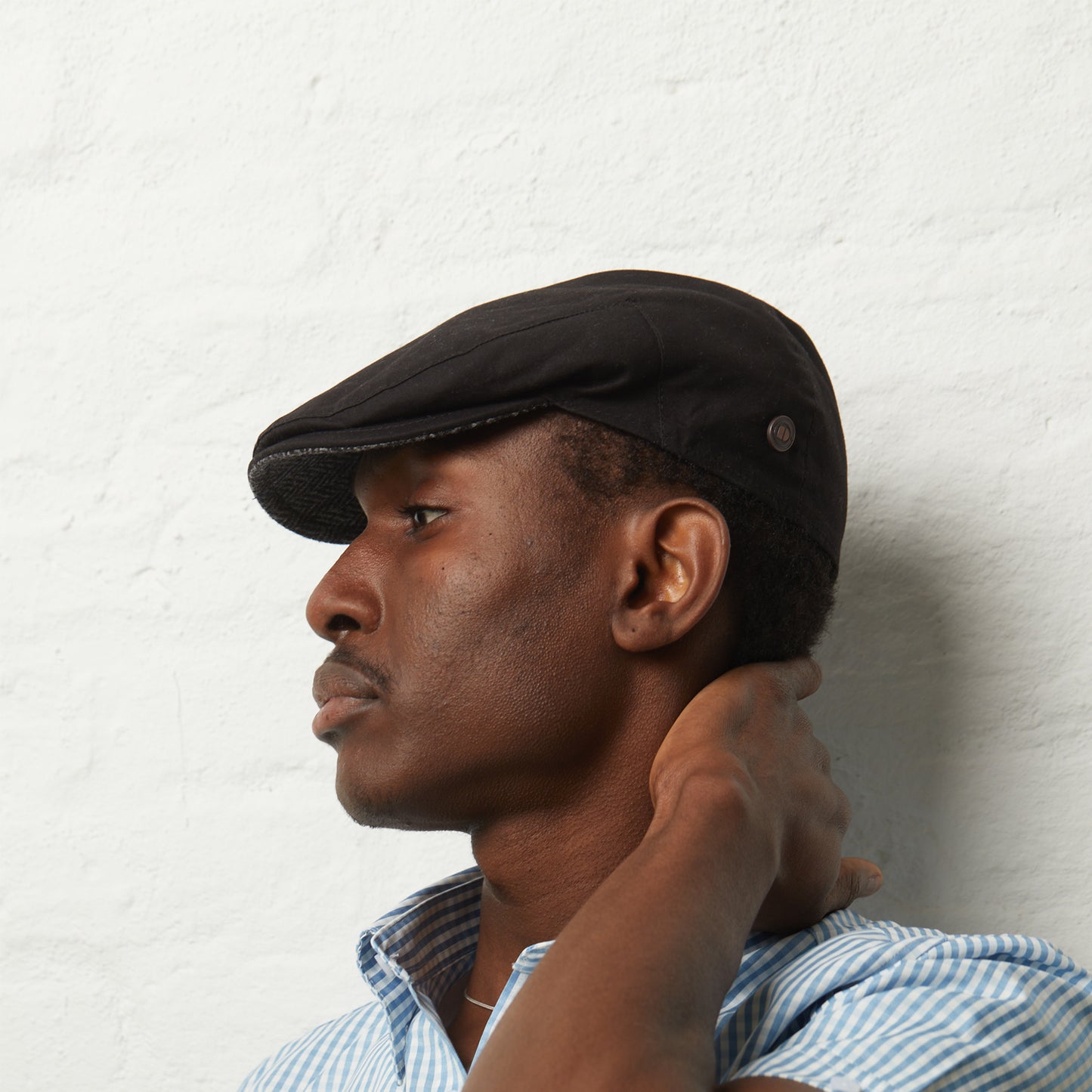 Finley - Black  (Italian Waterproof Cap)