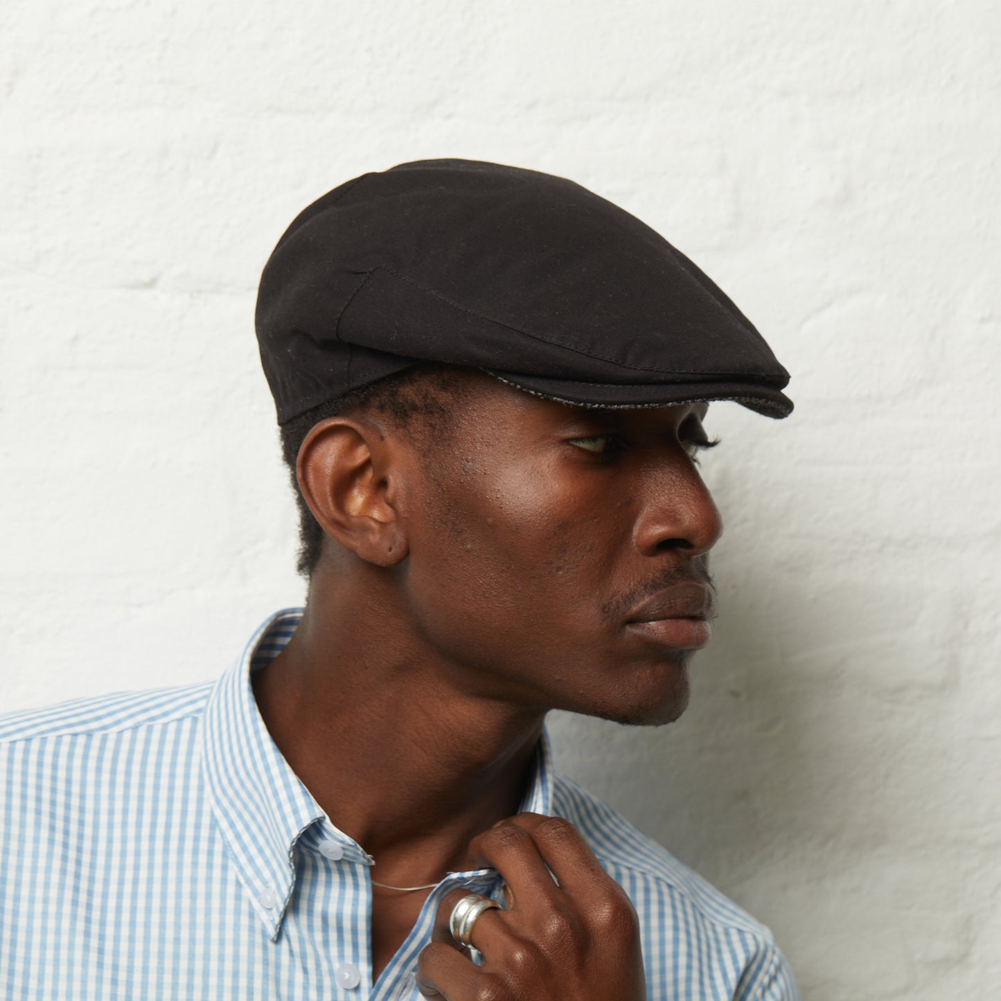 Finley - Black  (Italian Waterproof Cap)