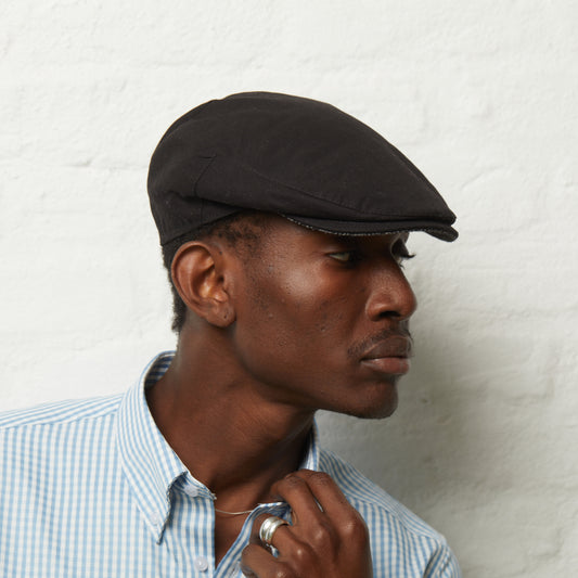 Finley - Black  (Italian Waterproof Cap)