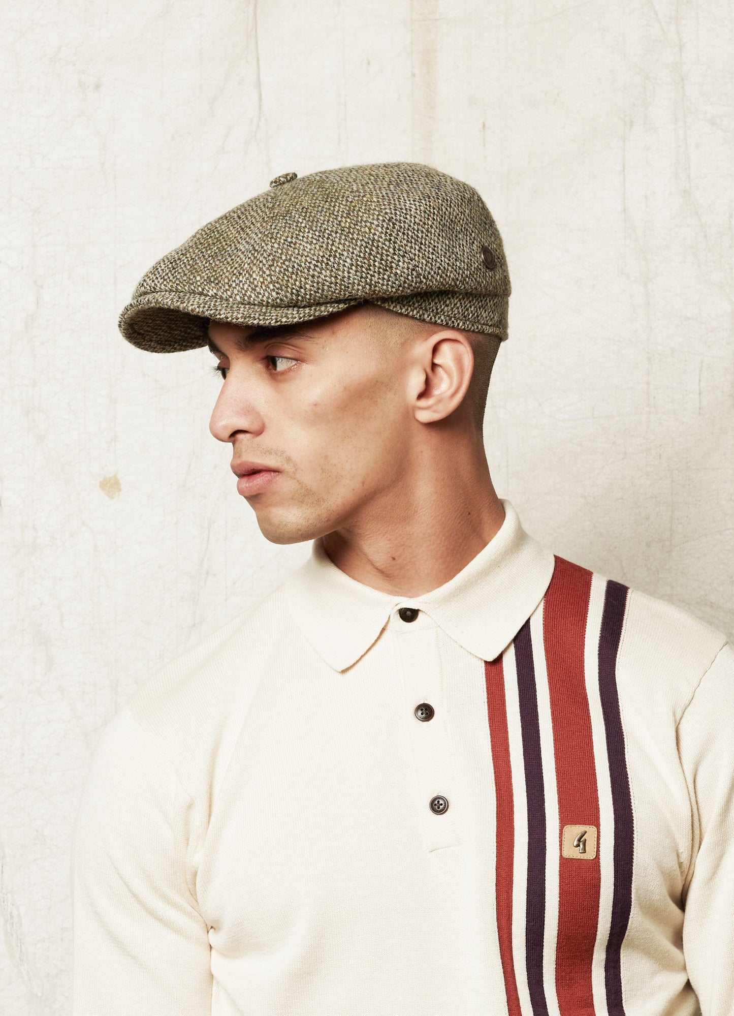 Copy of HARRISON - Grove - Harris Tweed Newsboy Cap