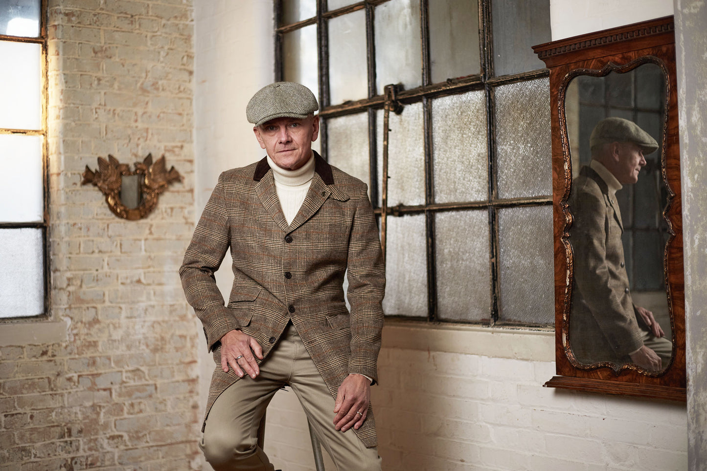 Copy of HARRISON - Grove - Harris Tweed Newsboy Cap