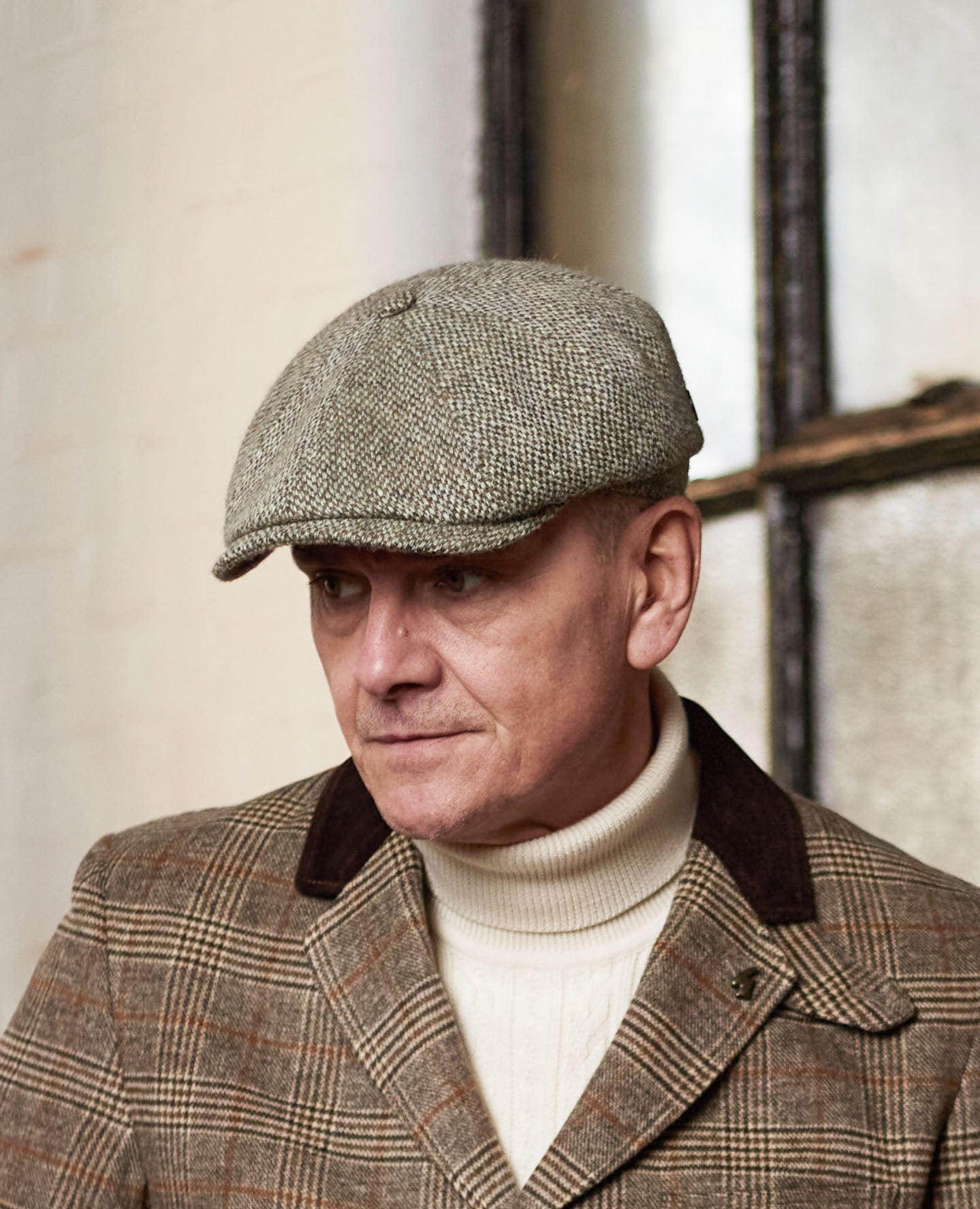 Copy of HARRISON - Grove - Harris Tweed Newsboy Cap
