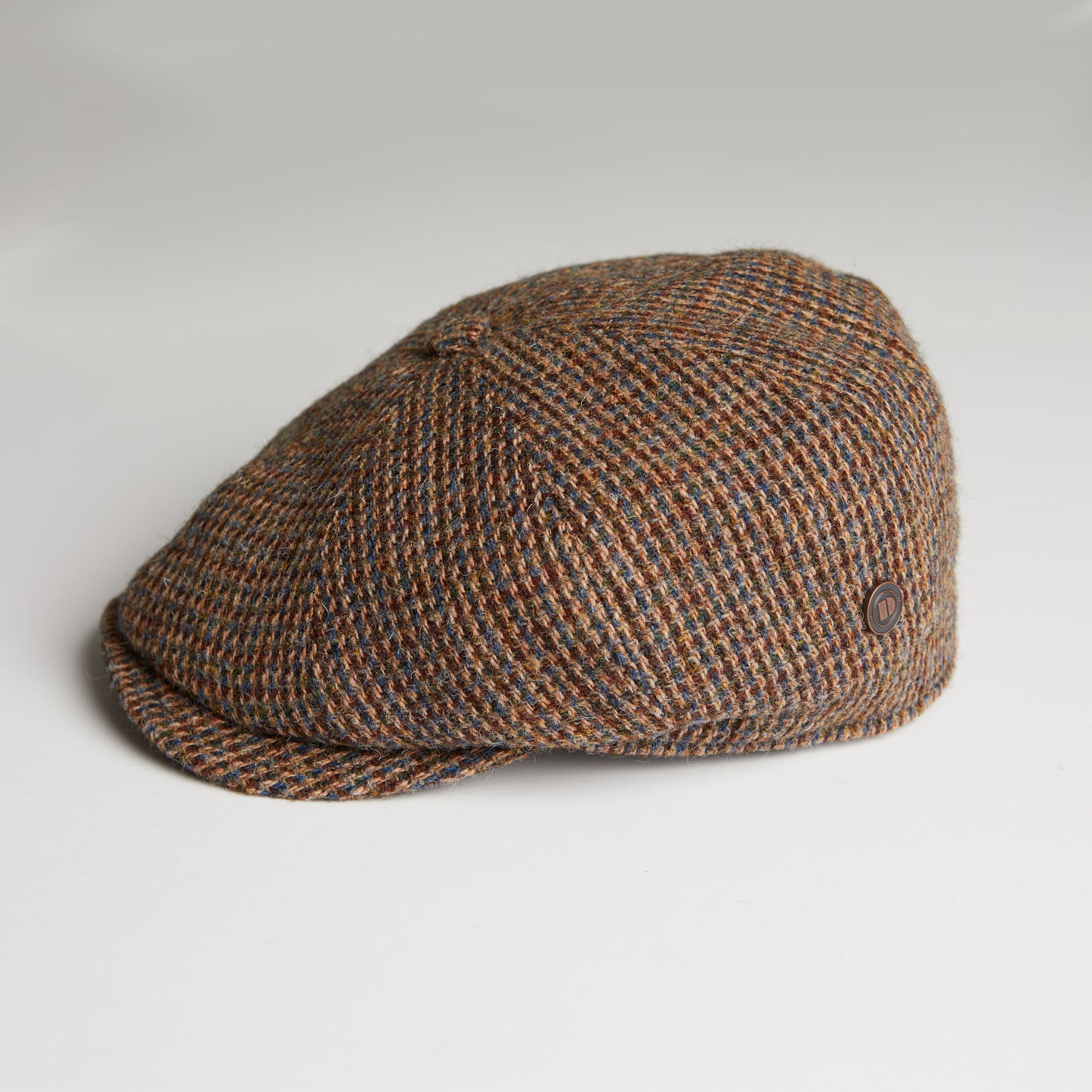 HARRISON - Heather - Harris Tweed Newsboy Cap