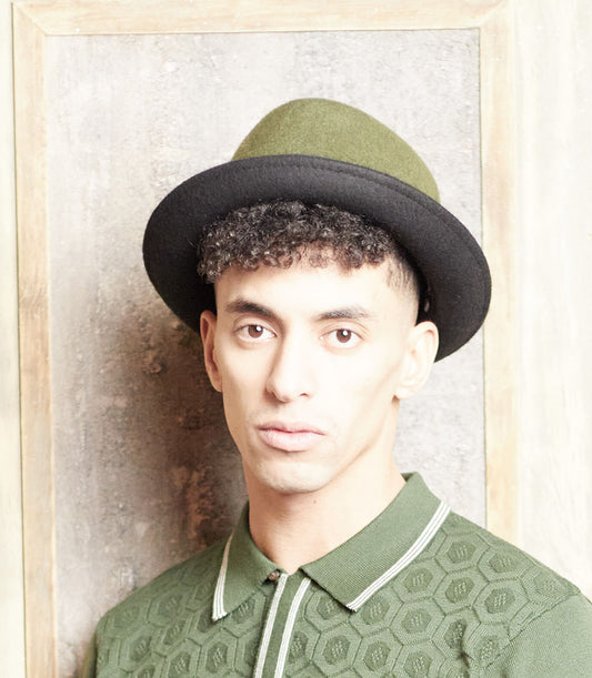 Jackson Fern wool felt porkpie hat