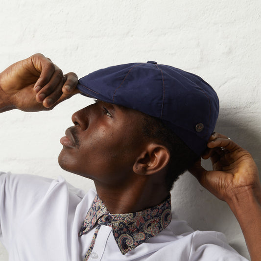 Josh - Navy (Italian Waterproof Cap)