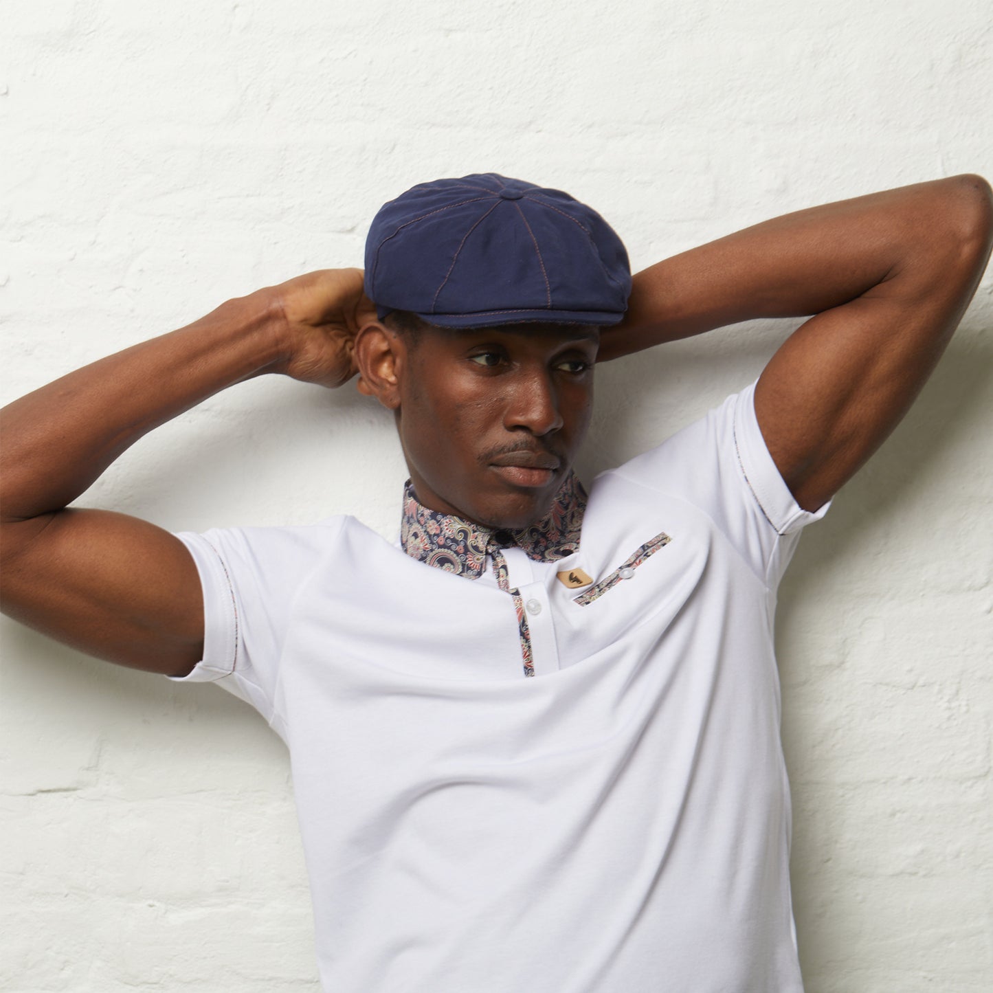 Josh - Navy (Italian Waterproof Cap)