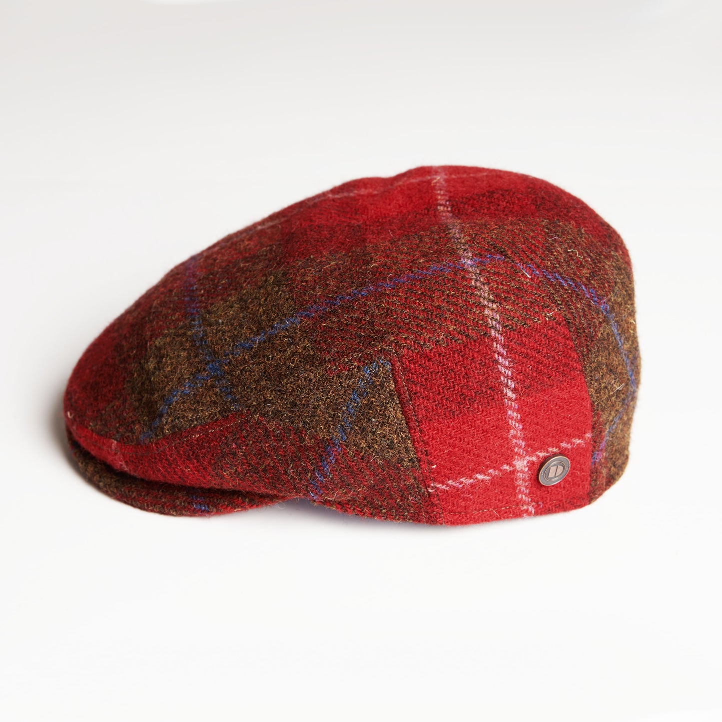 JUSTIN - Lava - Harris Tweed Flat Cap