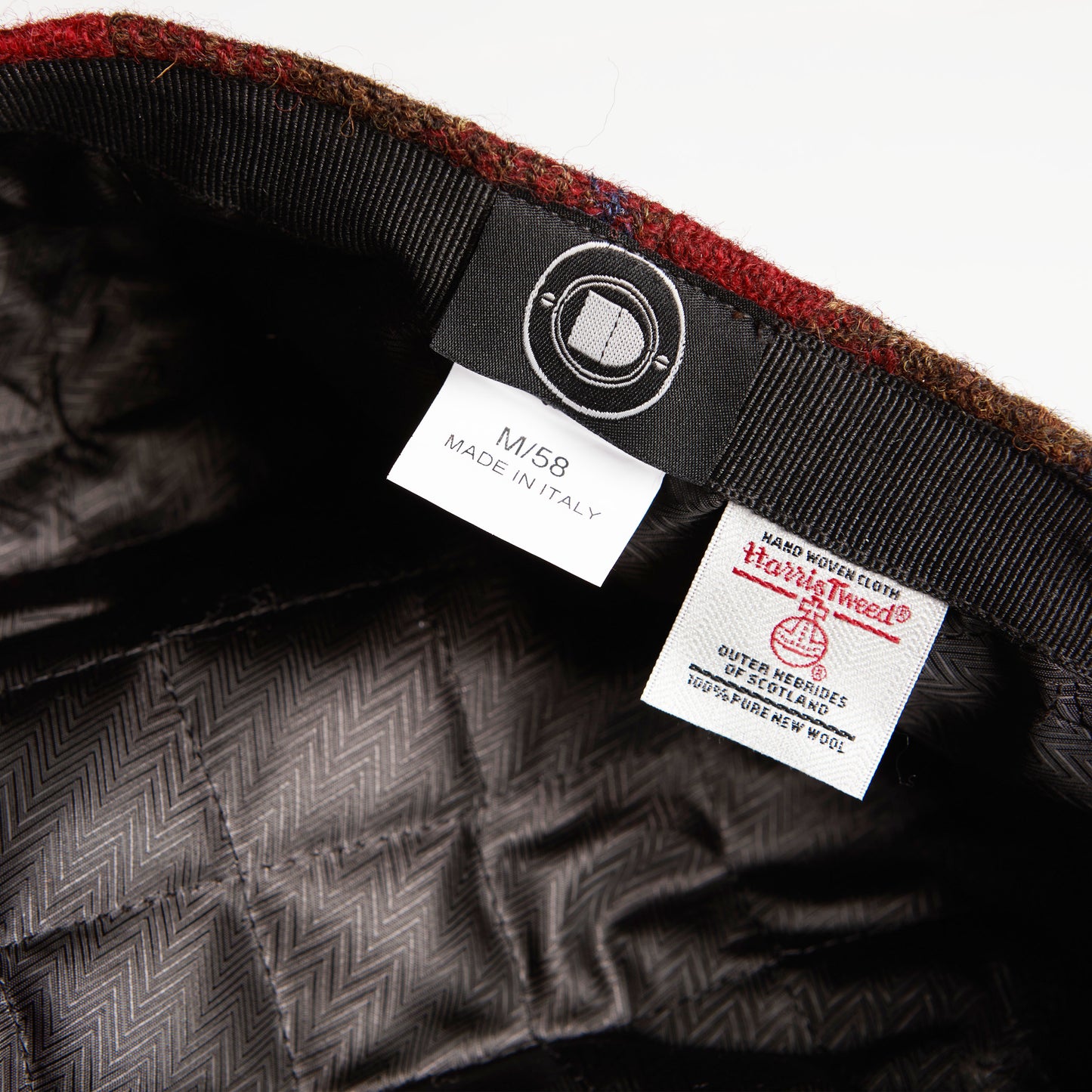 JUSTIN - Lava - Harris Tweed Flat Cap