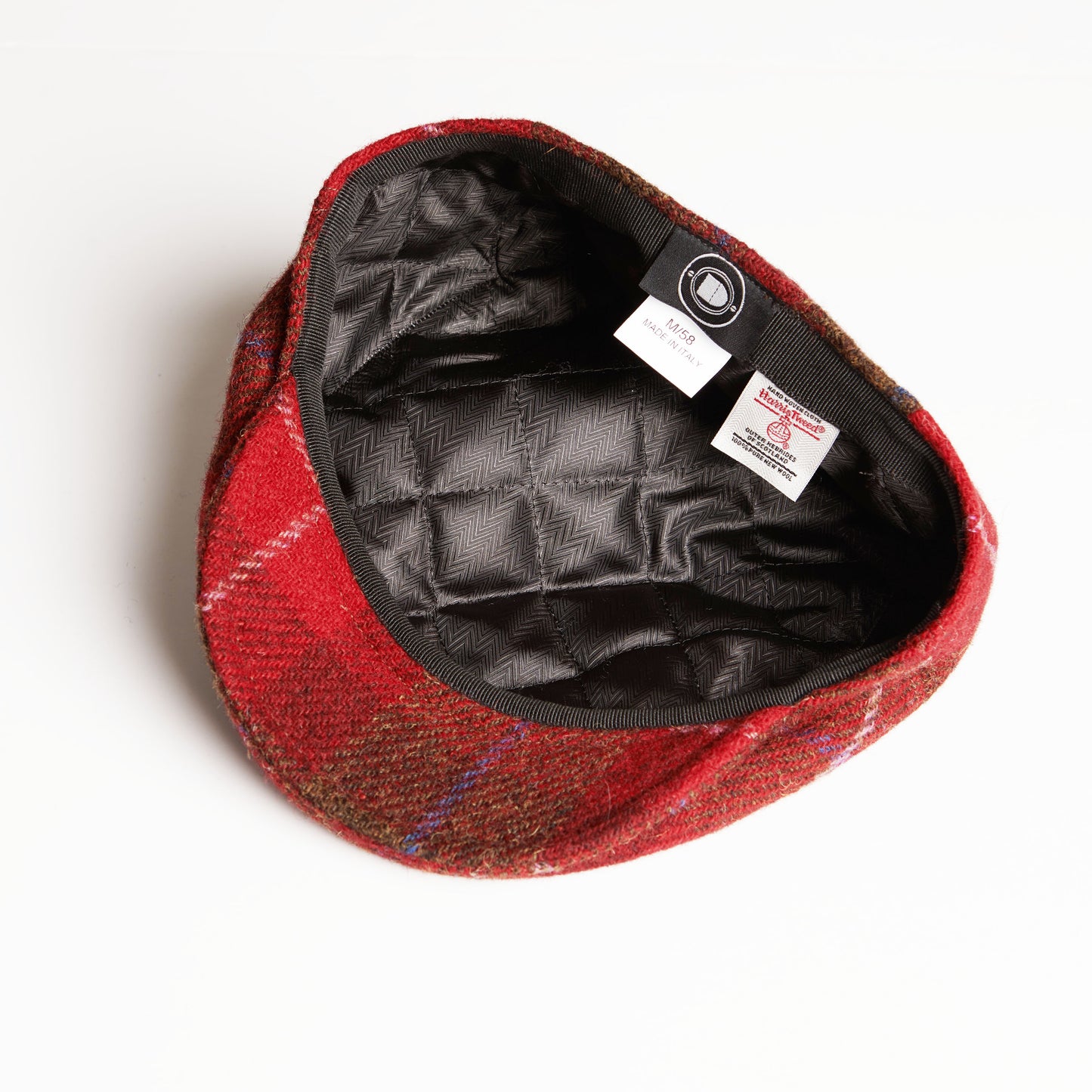 JUSTIN - Lava - Harris Tweed Flat Cap