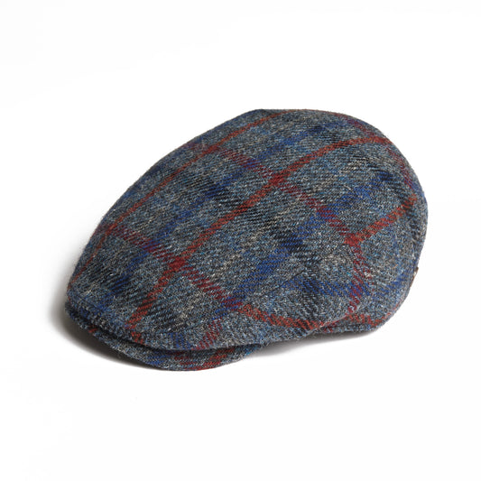 JUSTIN - Marine - Harris Tweed Flat Cap