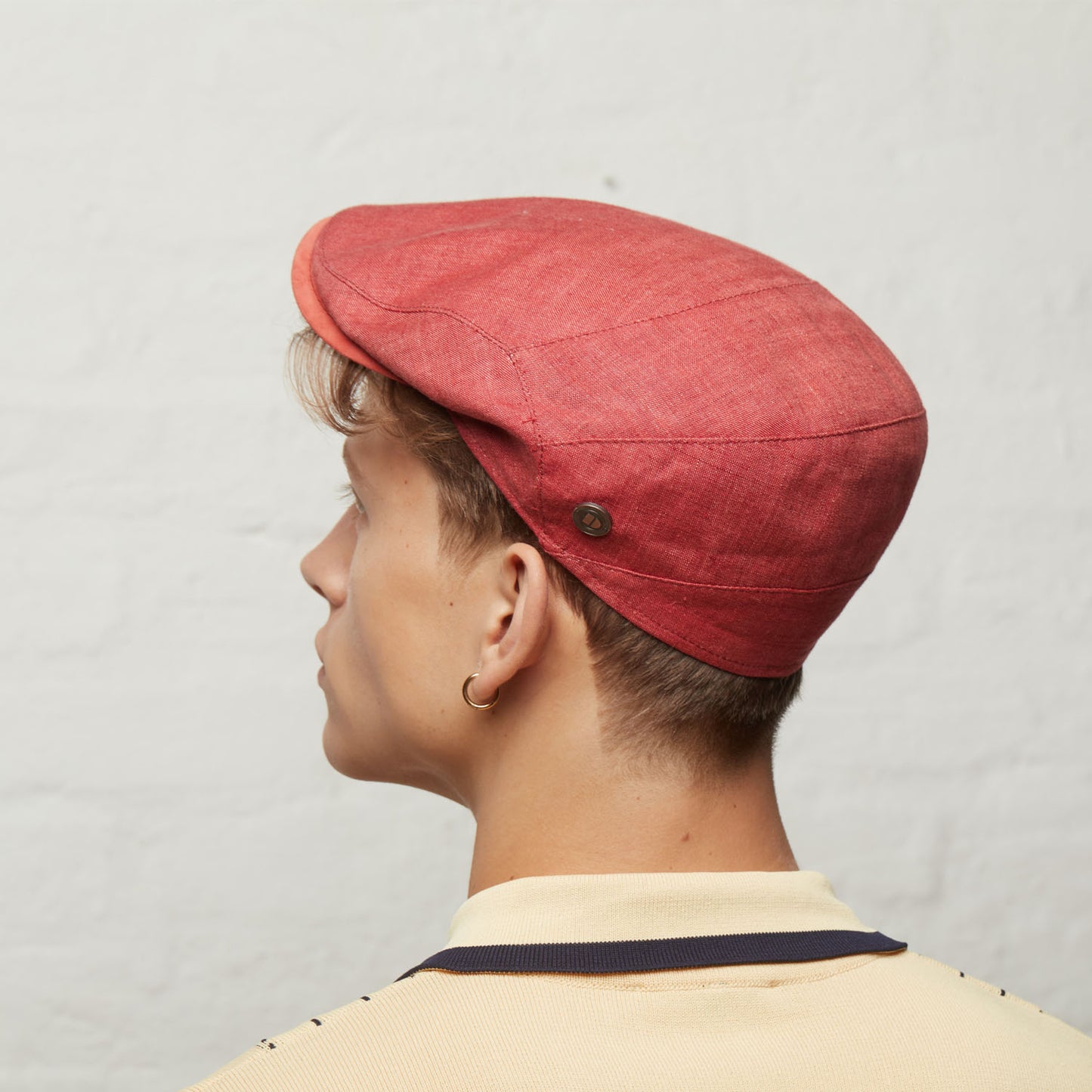 Dasmarca Logan Rosewood Linen Fitted Summer Cap