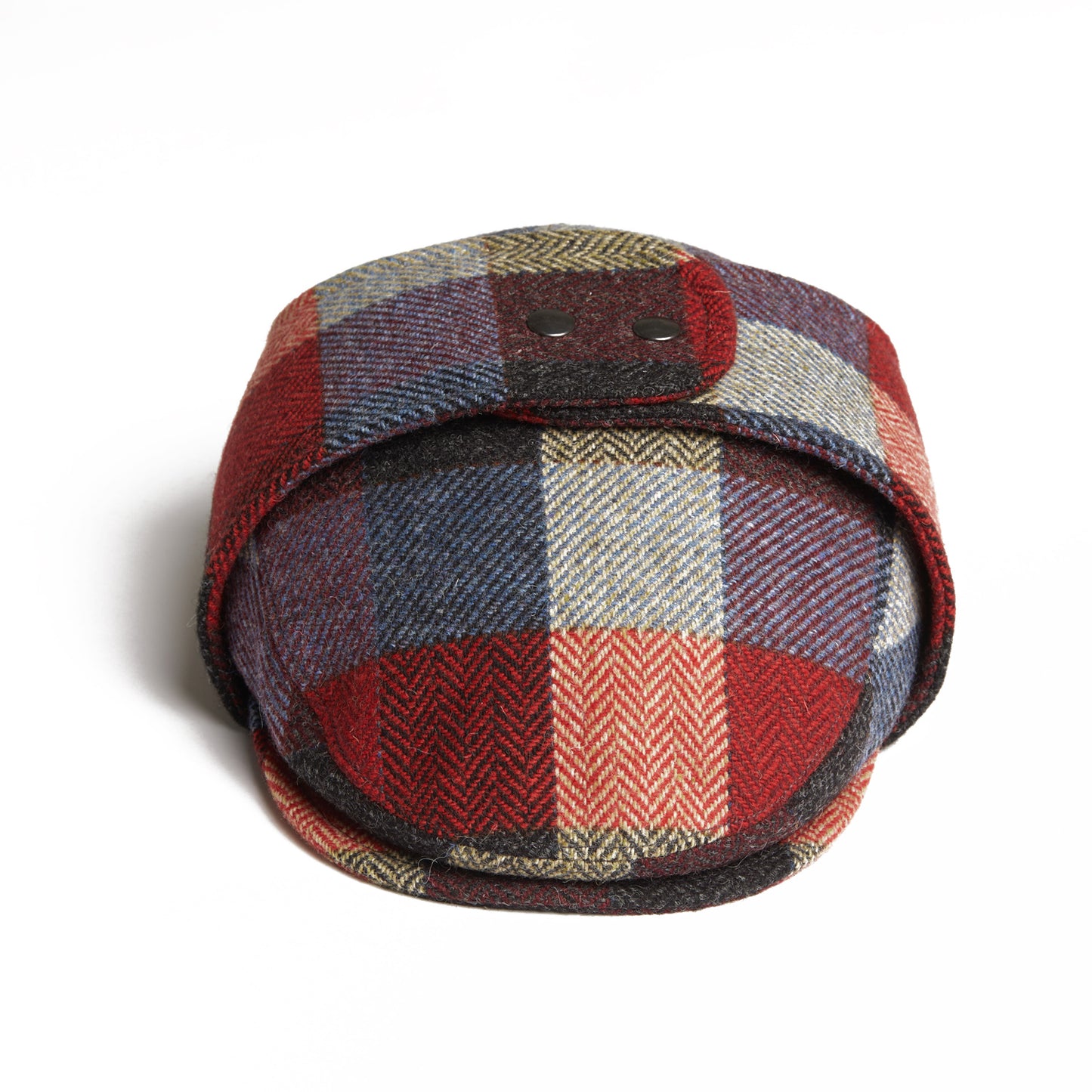 LOGAN tweed virgin wool cap with earflaps, Made in Italy cap - Sunrise