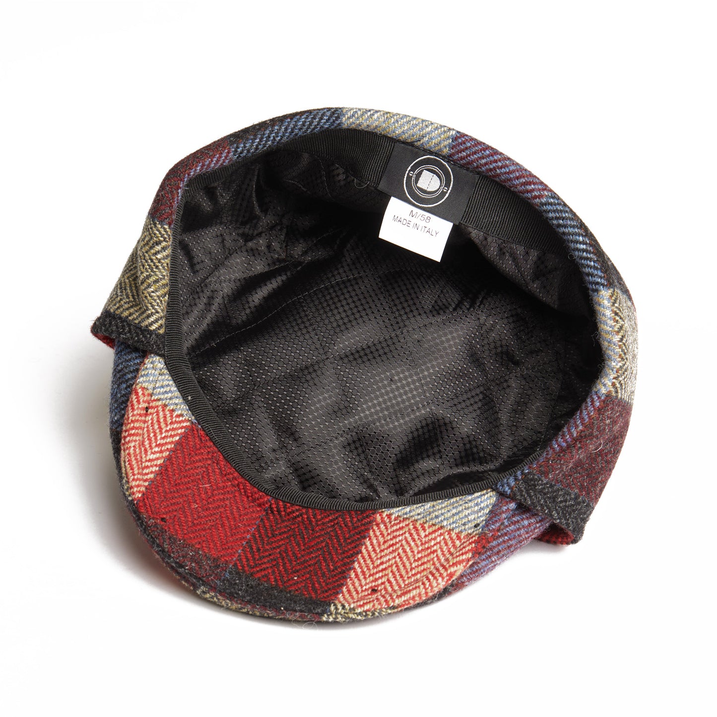 LOGAN tweed virgin wool cap with earflaps, Made in Italy cap - Sunrise