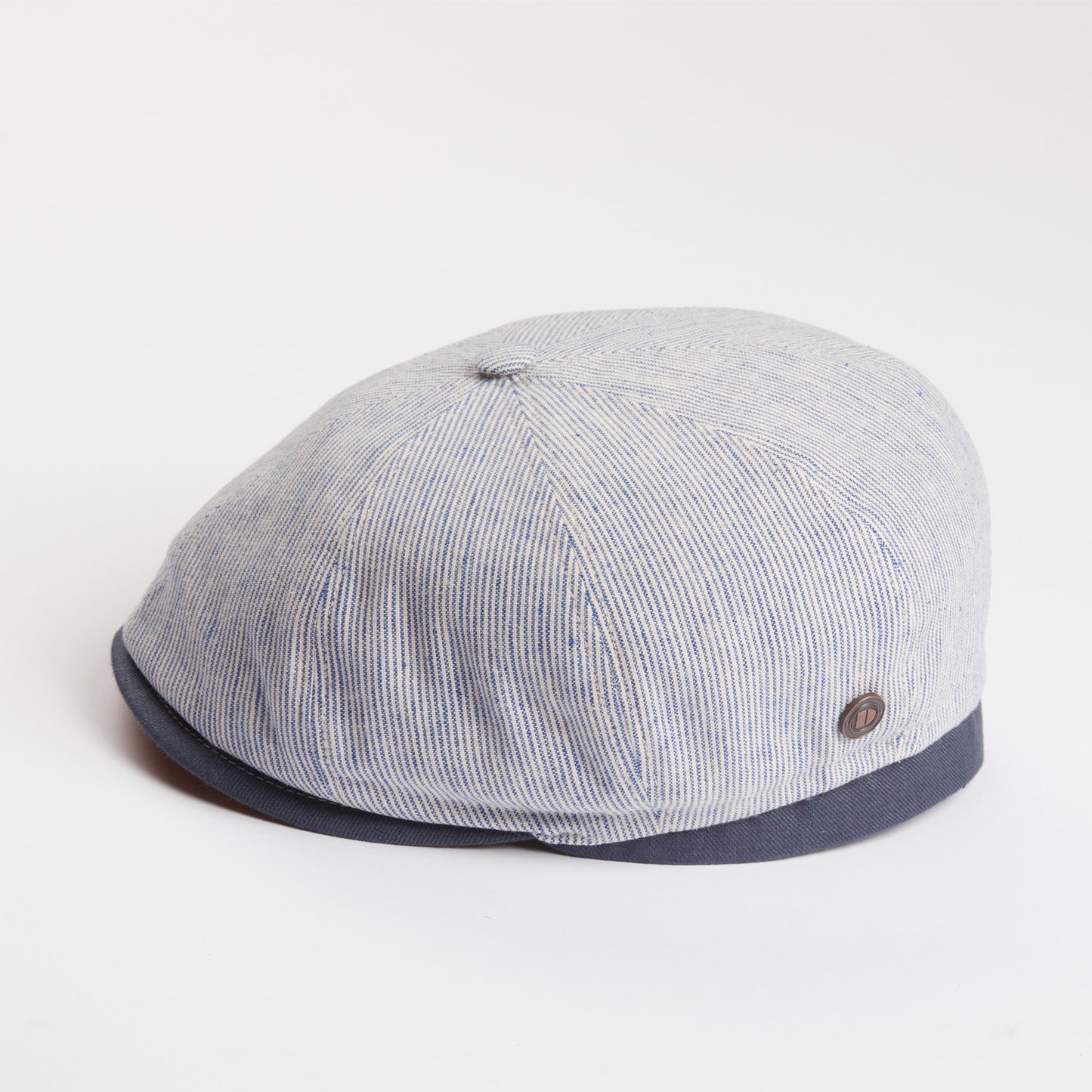 Dasmarca Raggie Mini Stripe Cotton / Linen Summer Bakerboy Newsboy Cap