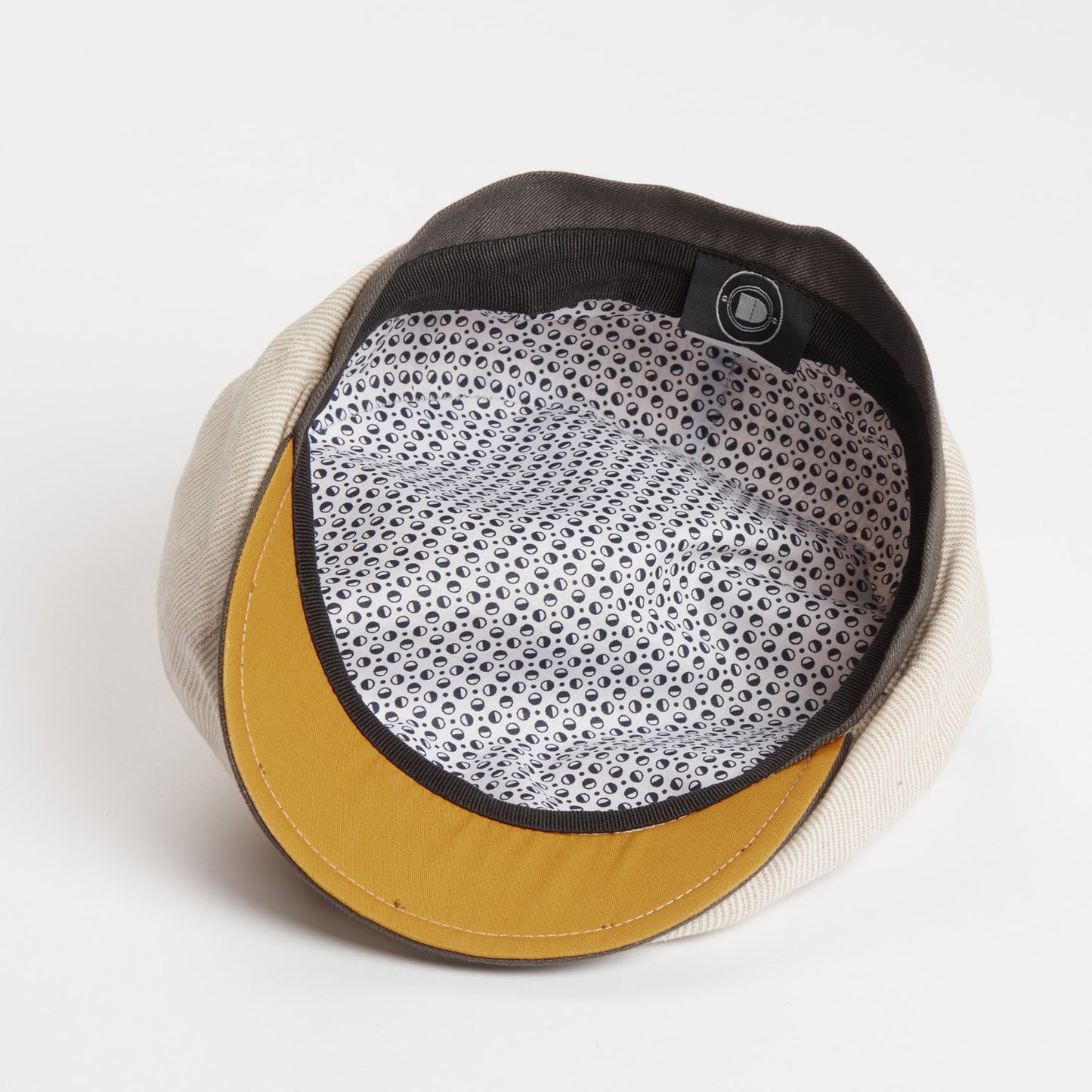 Dasmarca Raggie Mini Stripe Cotton / Linen Summer Bakerboy Newsboy Cap