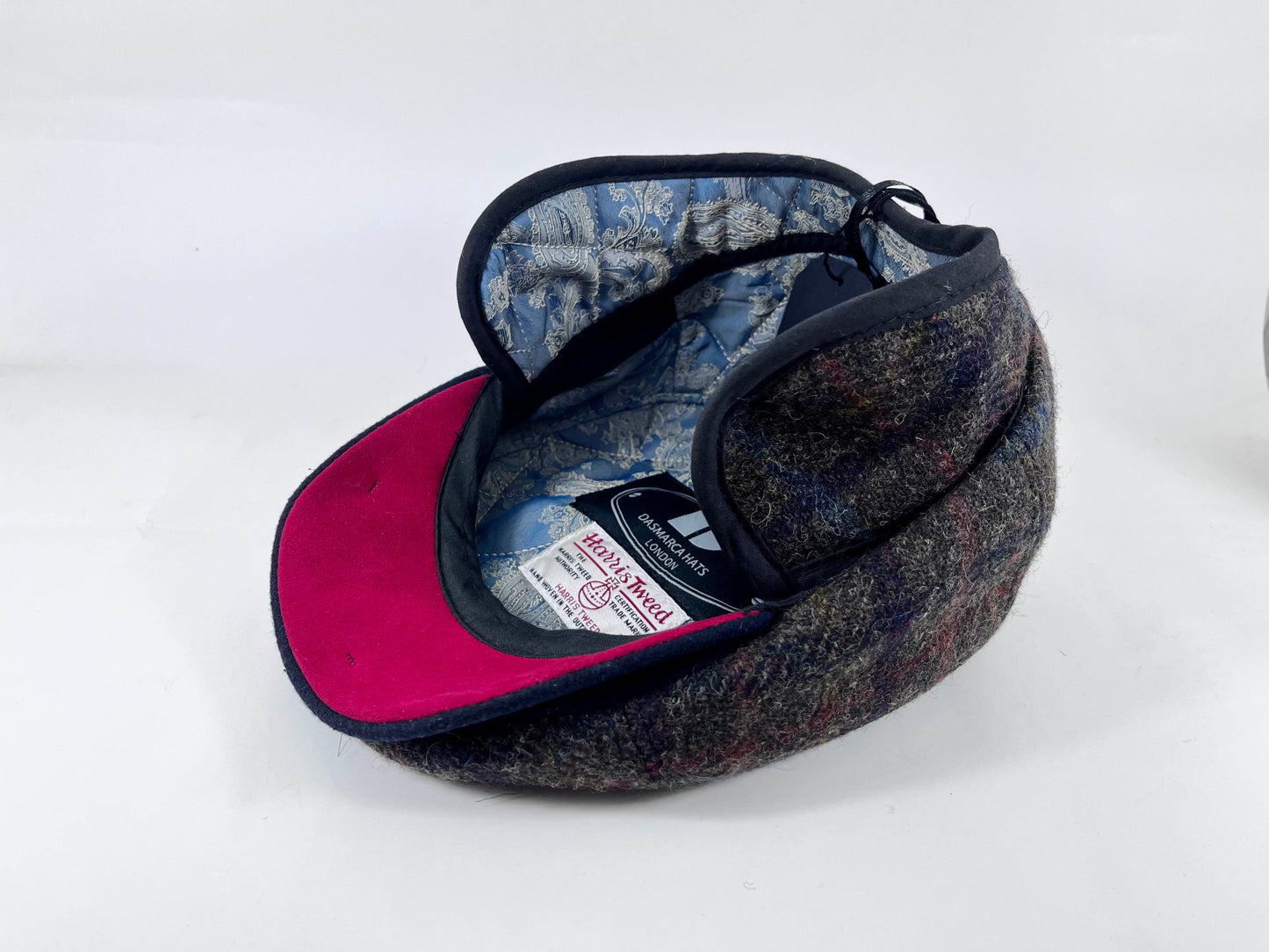 Aaron Harris Tweed wool cap with earflaps - Woodlands