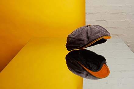 Arlo corduroy bakerboy cap - Grey
