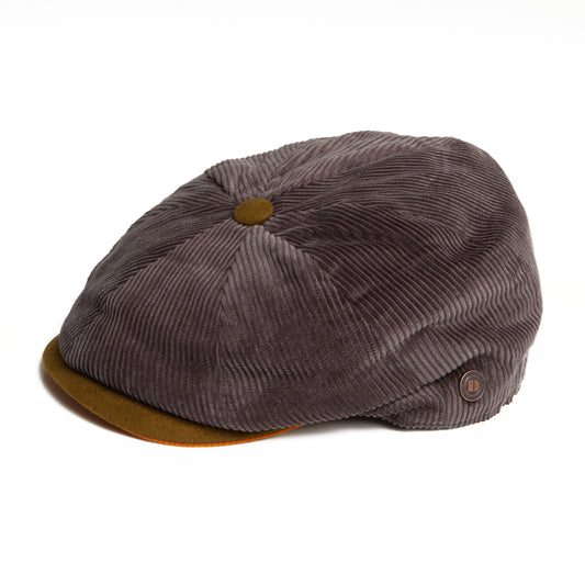Arlo corduroy bakerboy cap - Grey