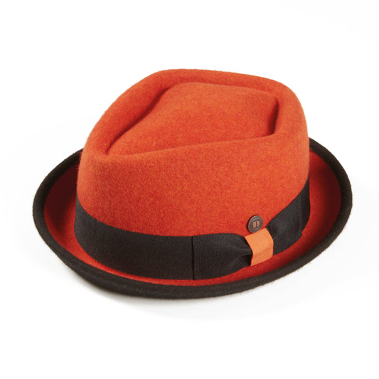 Jackson lava wool felt porkpie hat