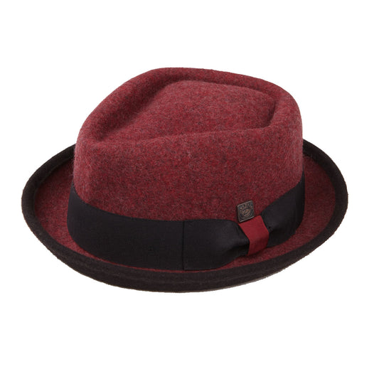 Jackson Malbec wool felt porkpie hat