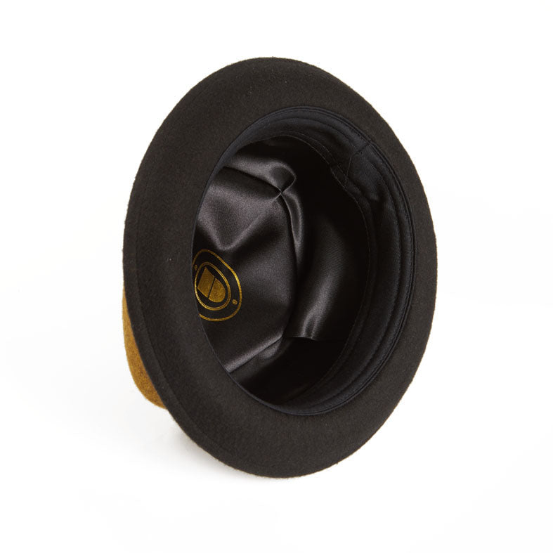 Jackson mustard wool felt porkpie hat
