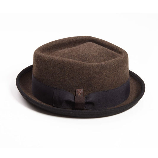 Jackson Chestnut wool felt porkpie hat