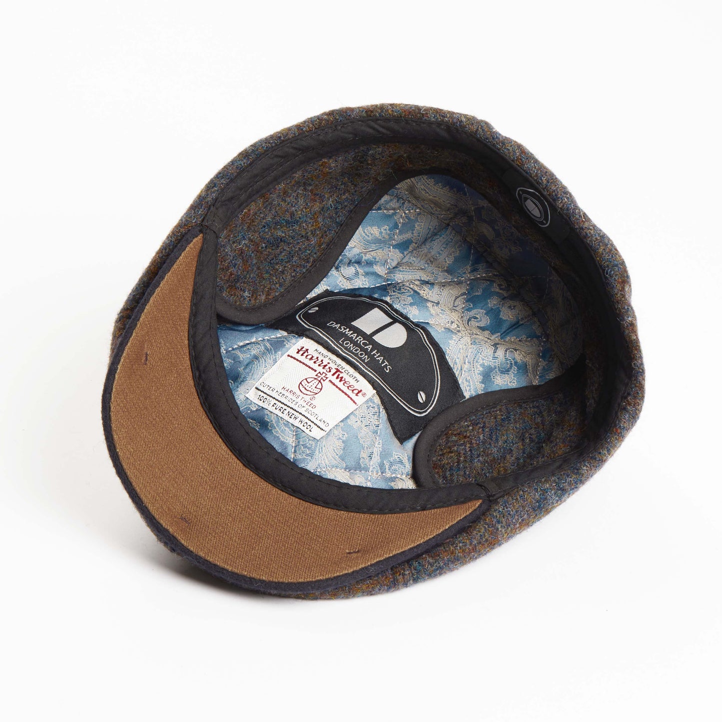 Aaron Harris Tweed wool cap with earflaps - Orchard