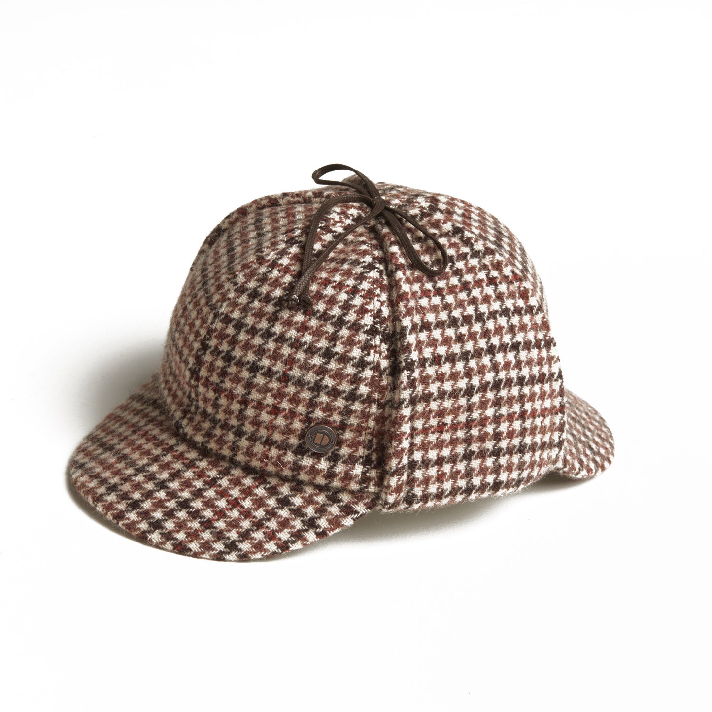BLAKE Tweed wool Deerstalker, Made in Italy cap - Mocha