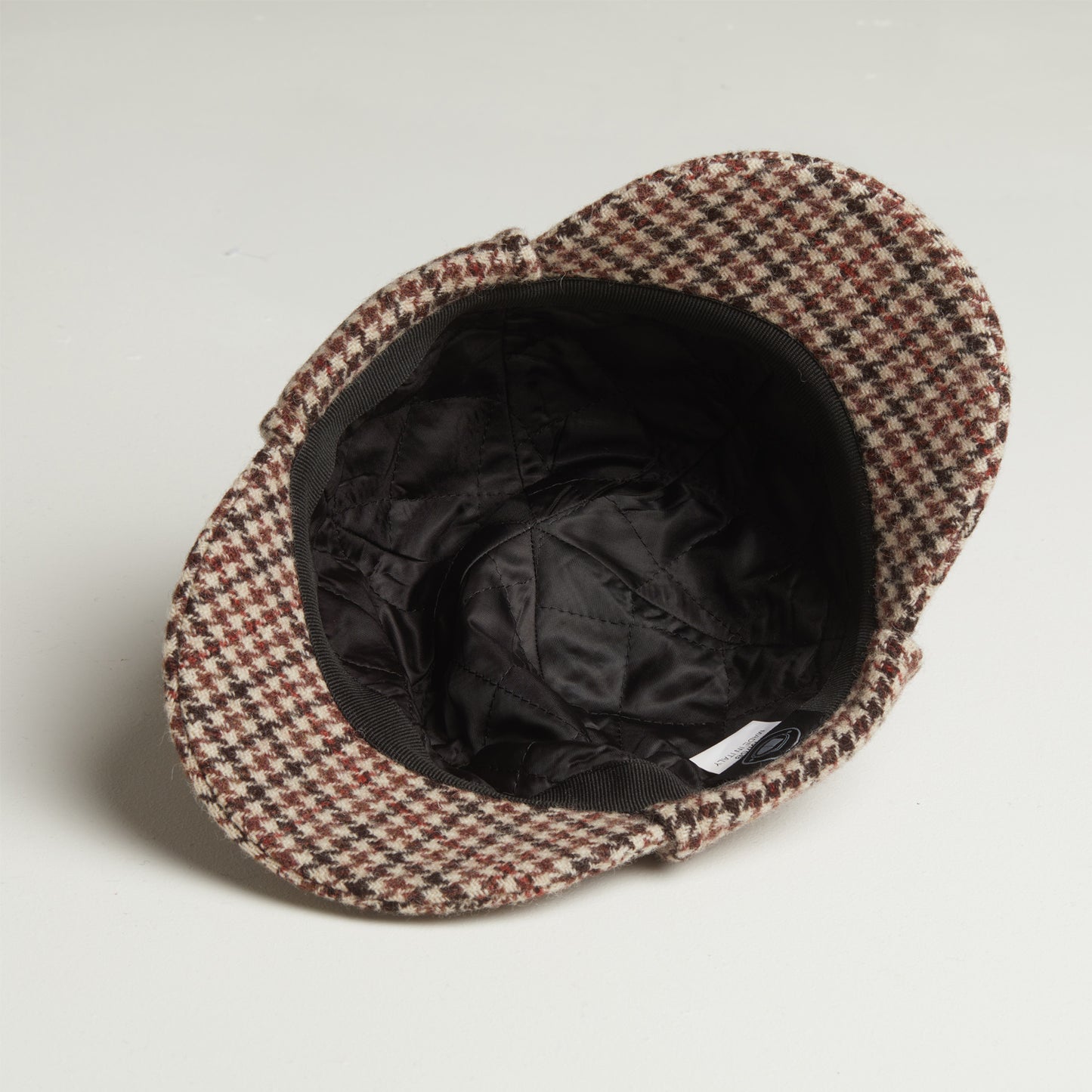 BLAKE Tweed wool Deerstalker, Made in Italy cap - Mocha