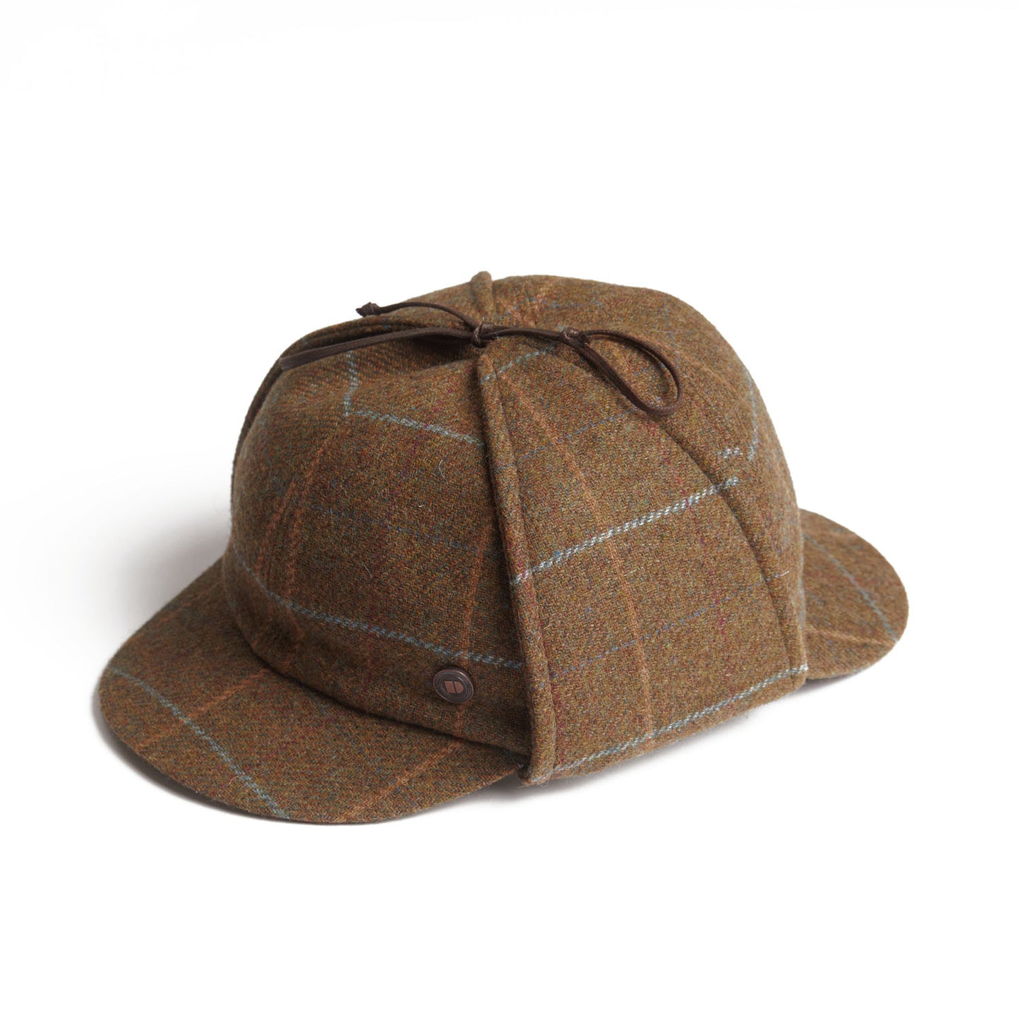 BLAKE Tweed wool Deerstalker, Made in Italy cap - Mustard