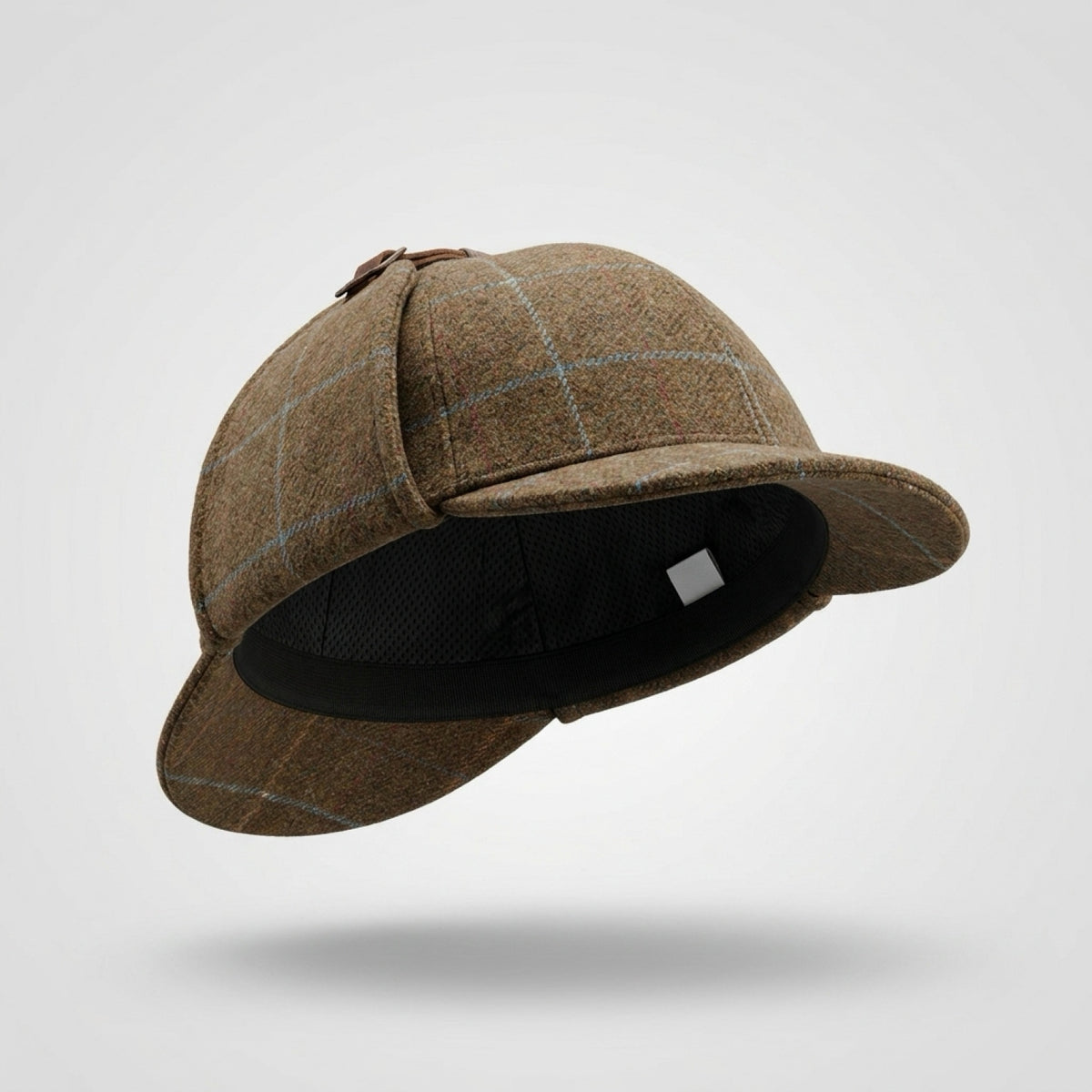 BLAKE Tweed wool Deerstalker, Made in Italy cap - Mustard