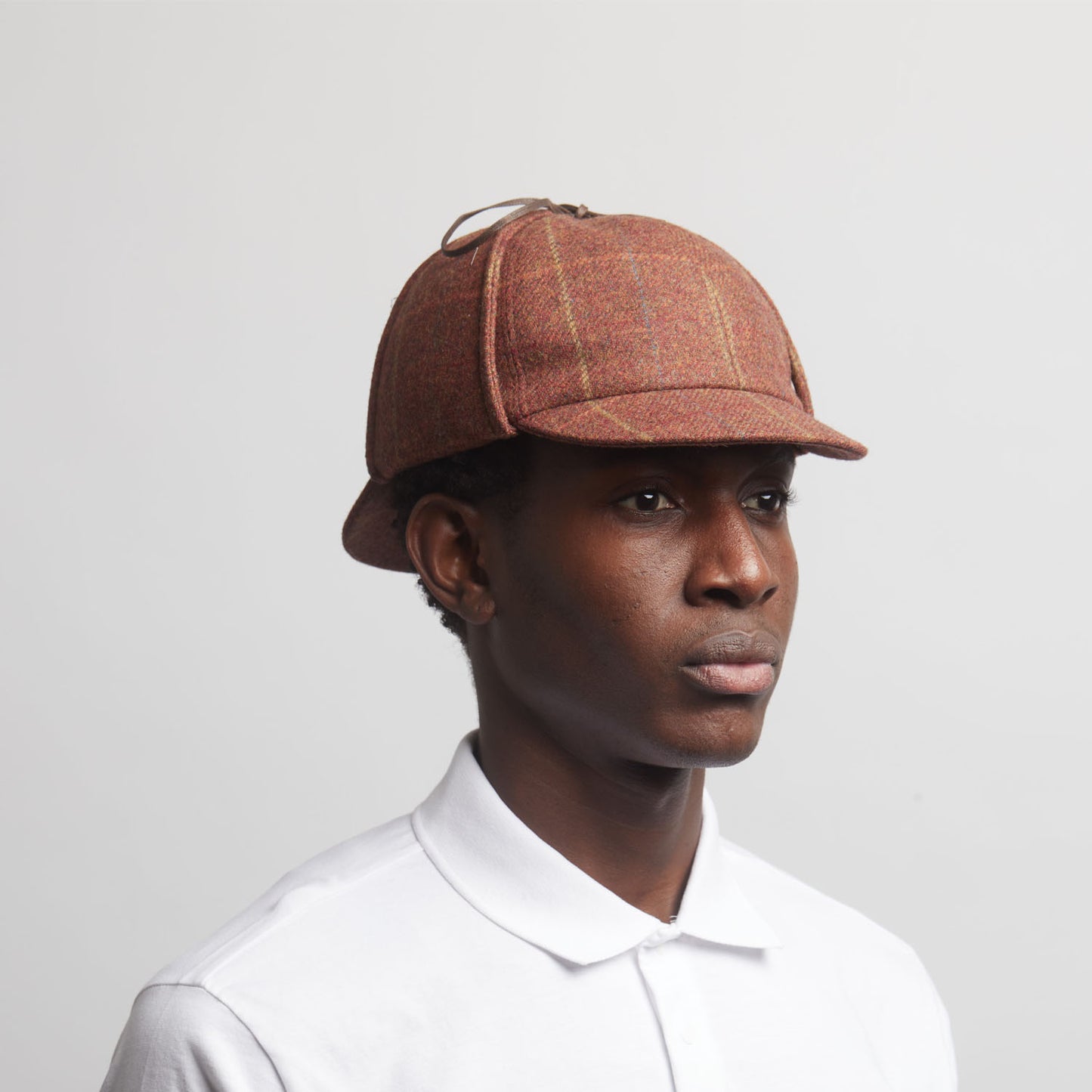 BLAKE Tweed wool Deerstalker, Made in Italy cap - Siena