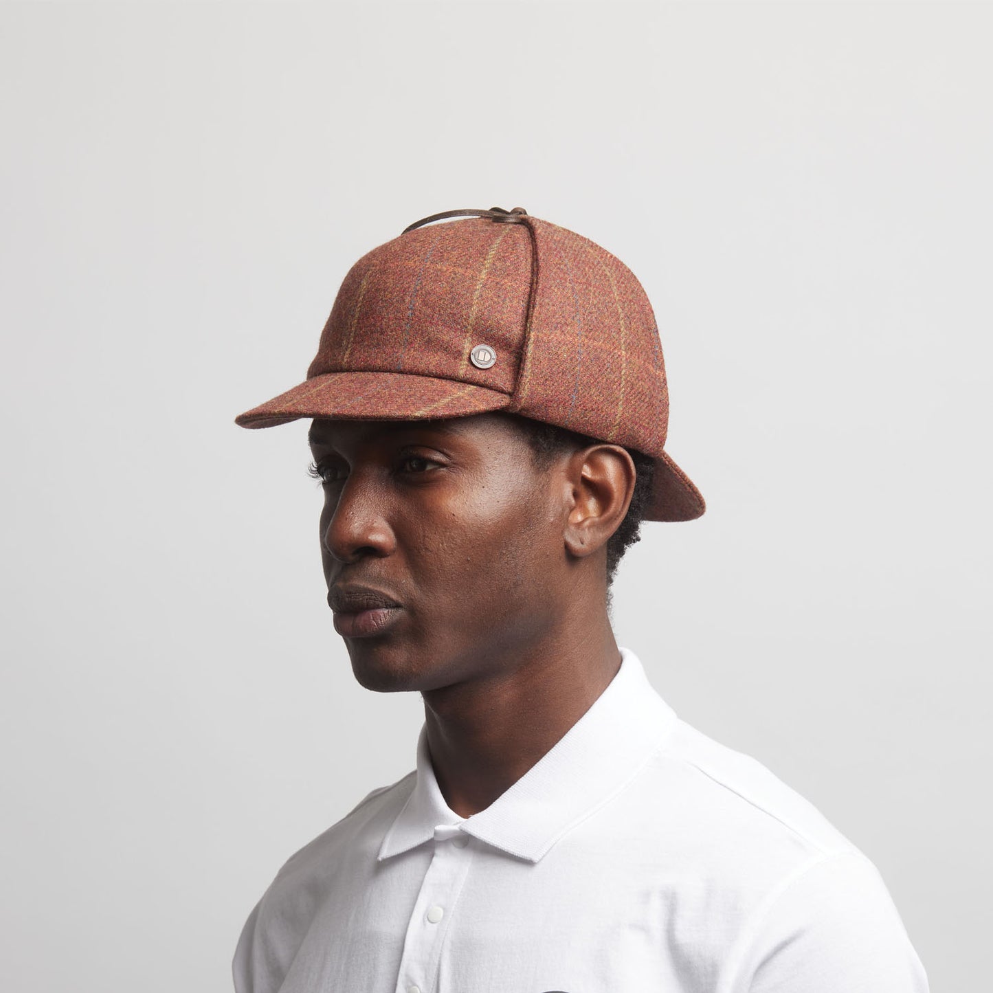 BLAKE Tweed wool Deerstalker, Made in Italy cap - Siena