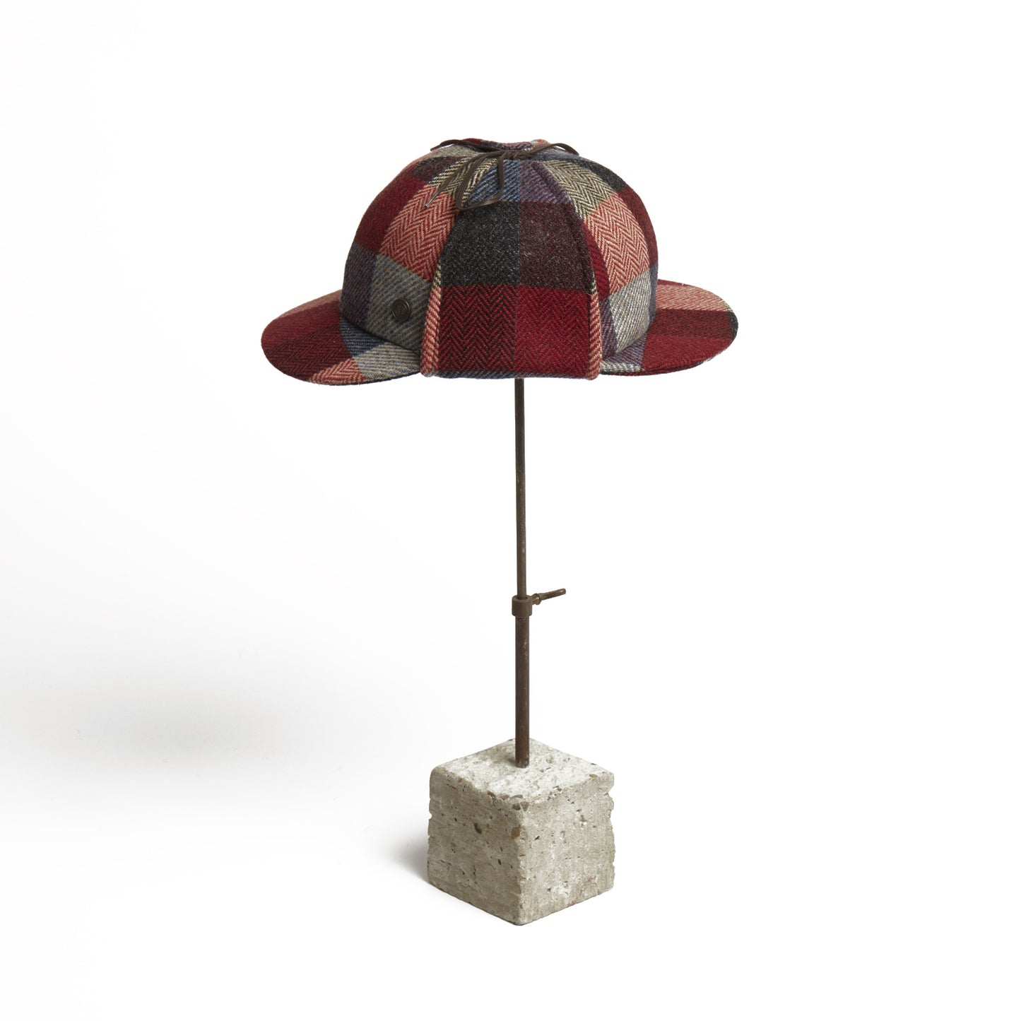 BLAKE Tweed wool Deerstalker, Made in Italy cap - Sunset