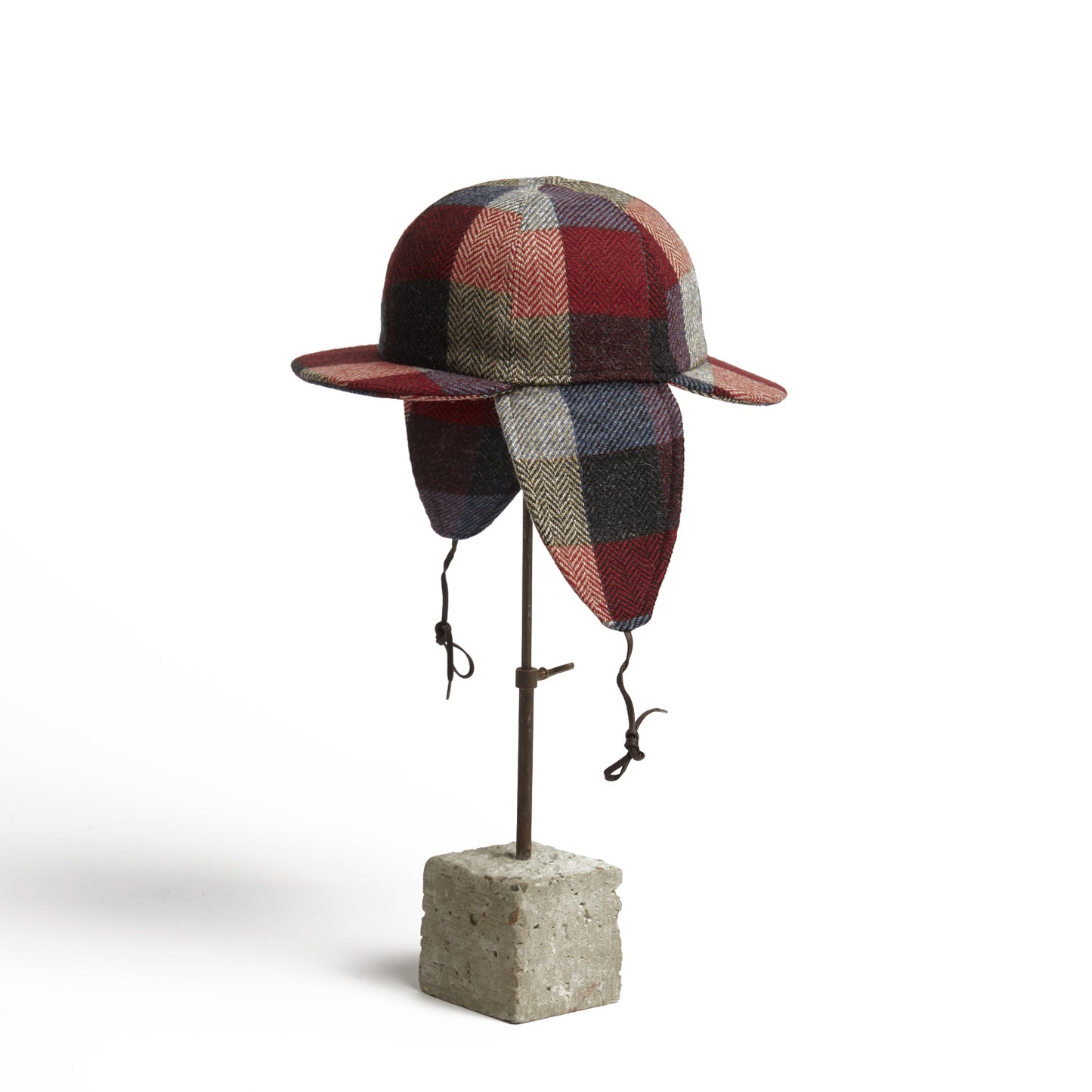 BLAKE Tweed wool Deerstalker, Made in Italy cap - Sunset