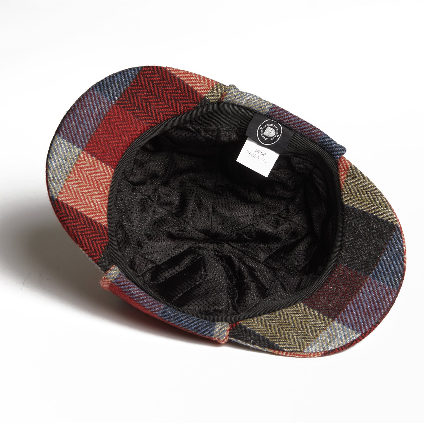 BLAKE Tweed wool Deerstalker, Made in Italy cap - Sunset