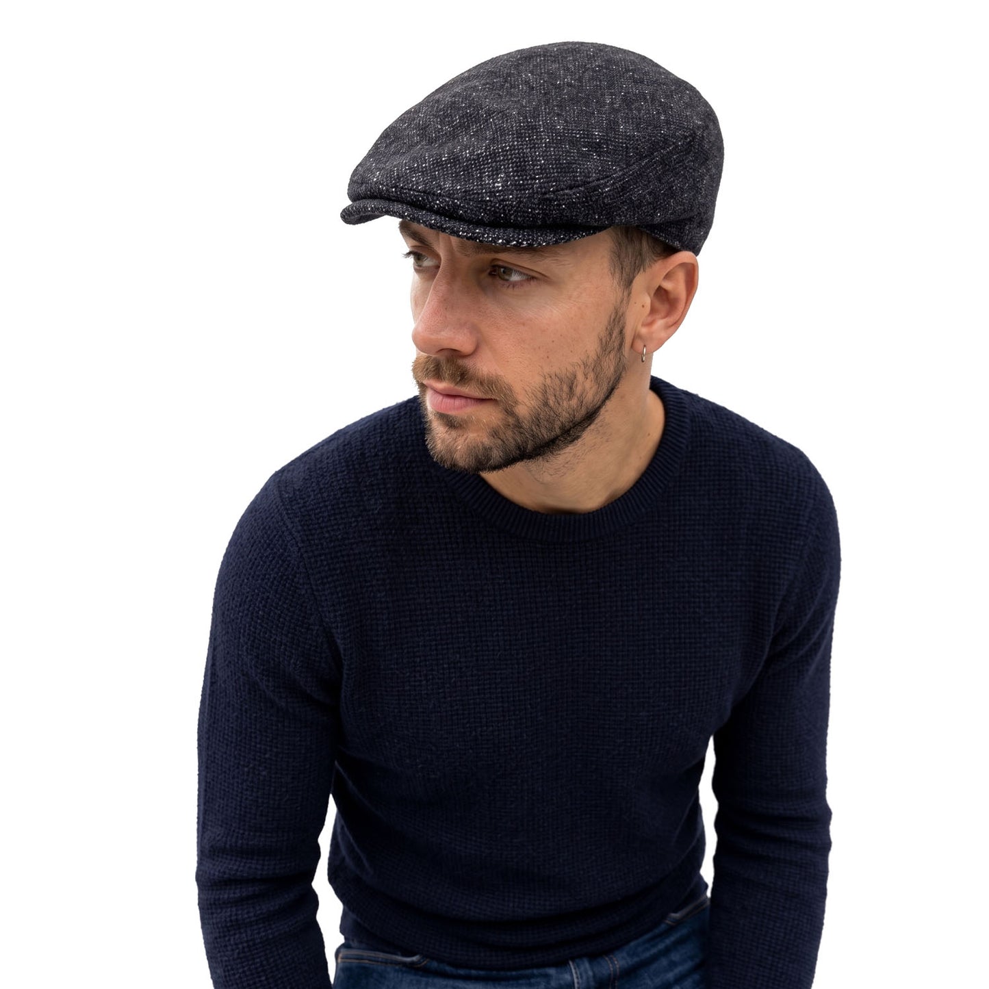 COOPER Italian Tweed Wool Flat Cap - Copper