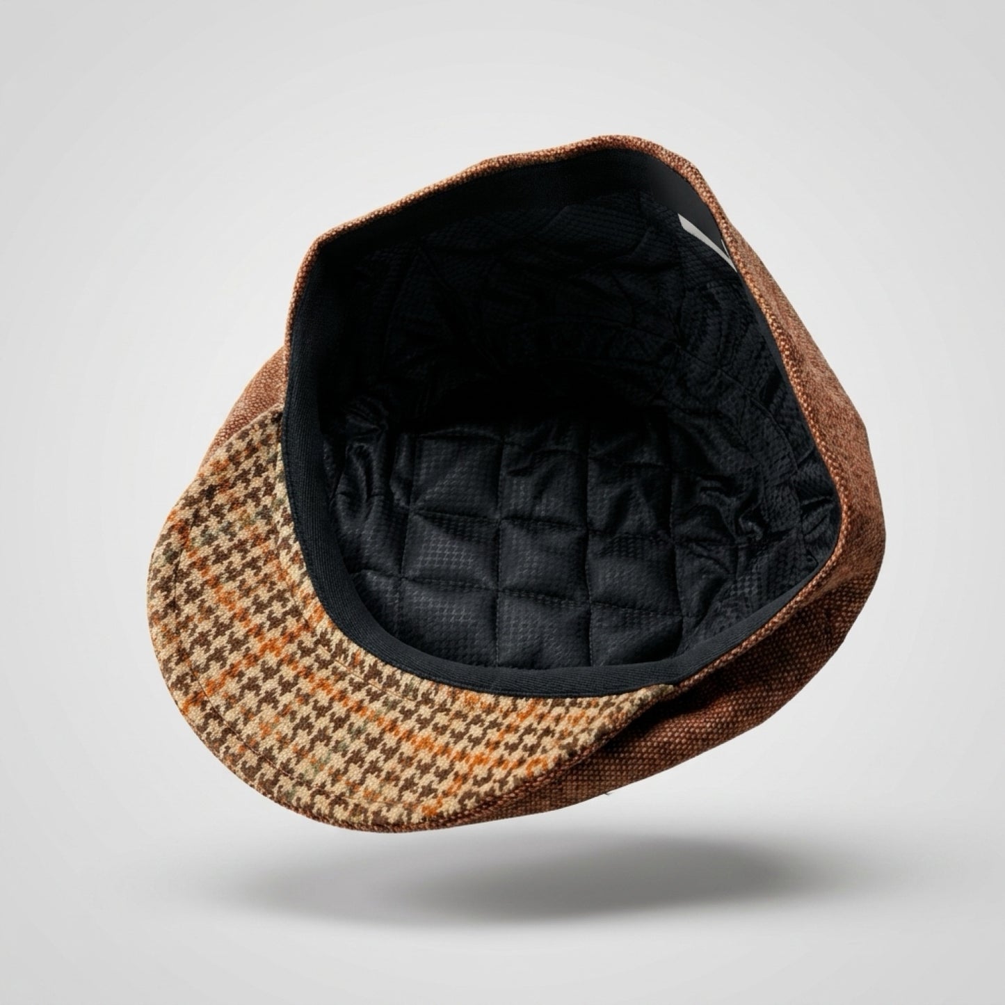 COOPER Italian Tweed Wool Flat Cap - Oxide