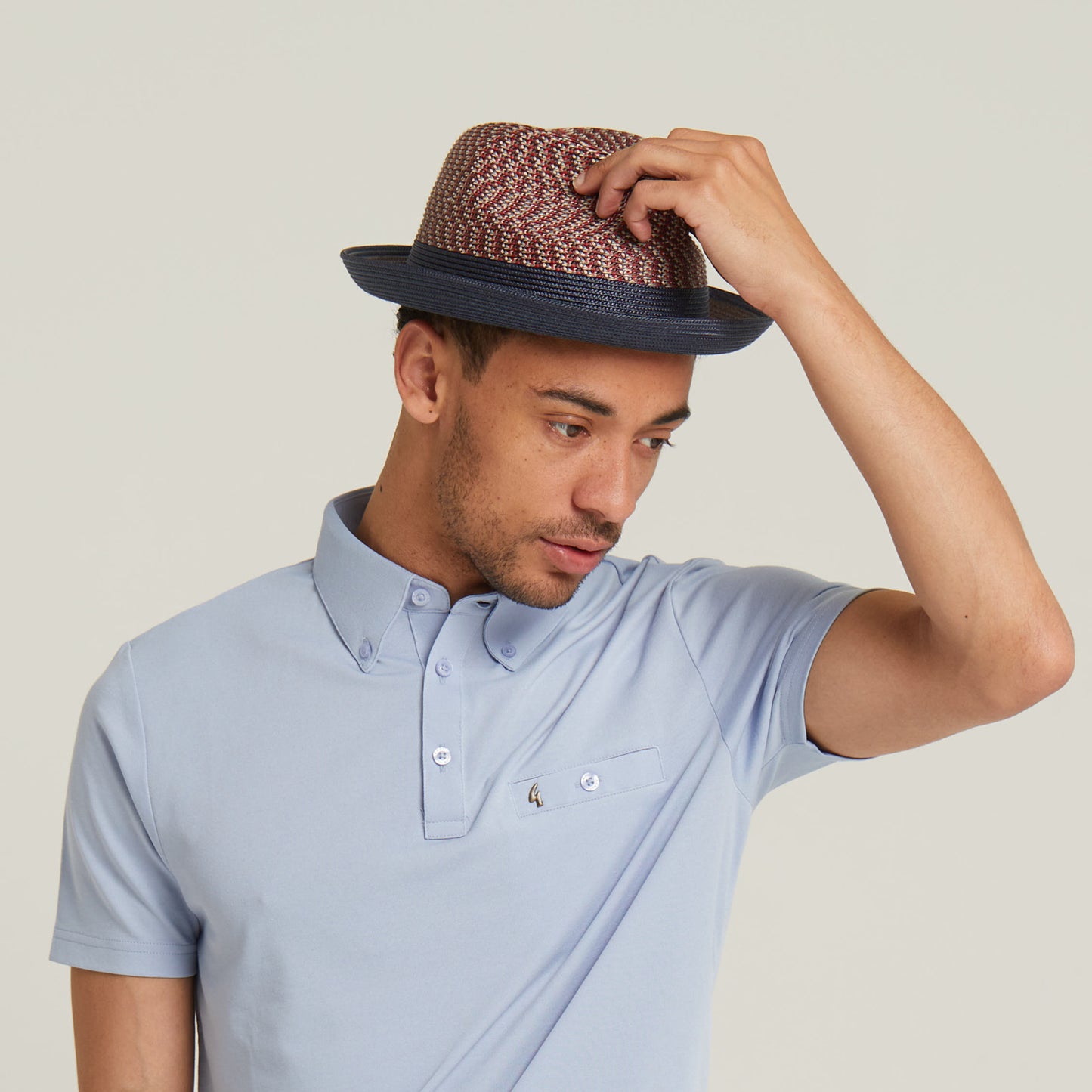 Dasmarca Enzo Multi Coloured Summer Trilby Packable Hat For Men