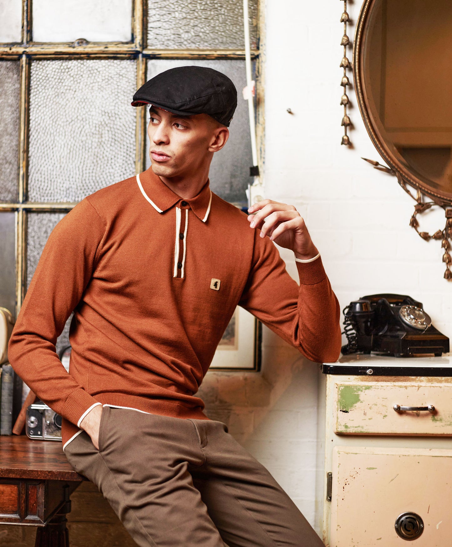 Finley - Black (Italian Waterproof Cap)