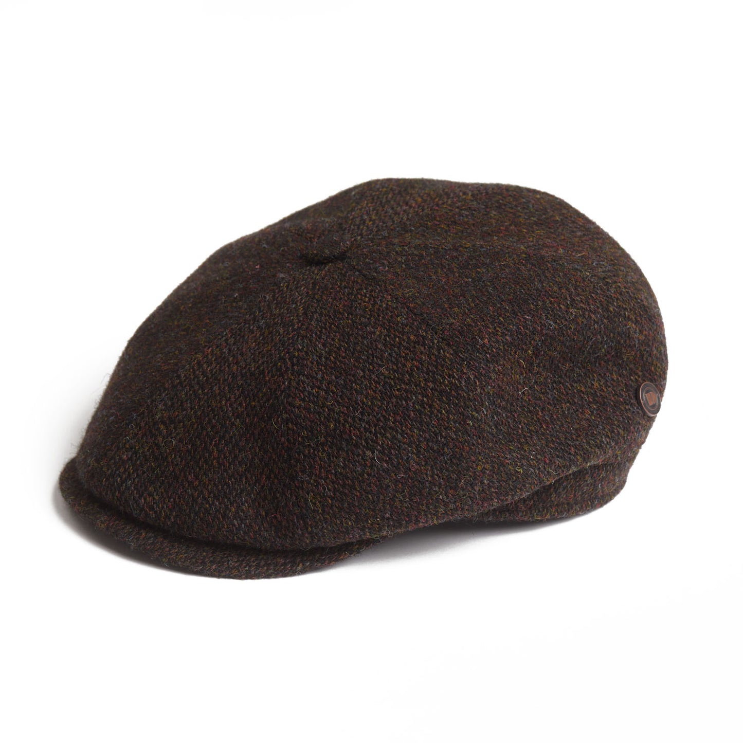 HARRISON - Chestnut - Harris Tweed Newsboy Cap